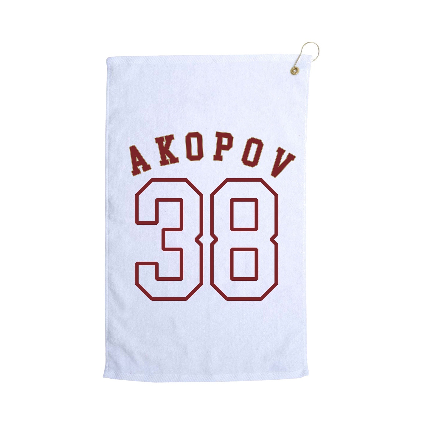 Golf Towel — Shirsey Arch in White