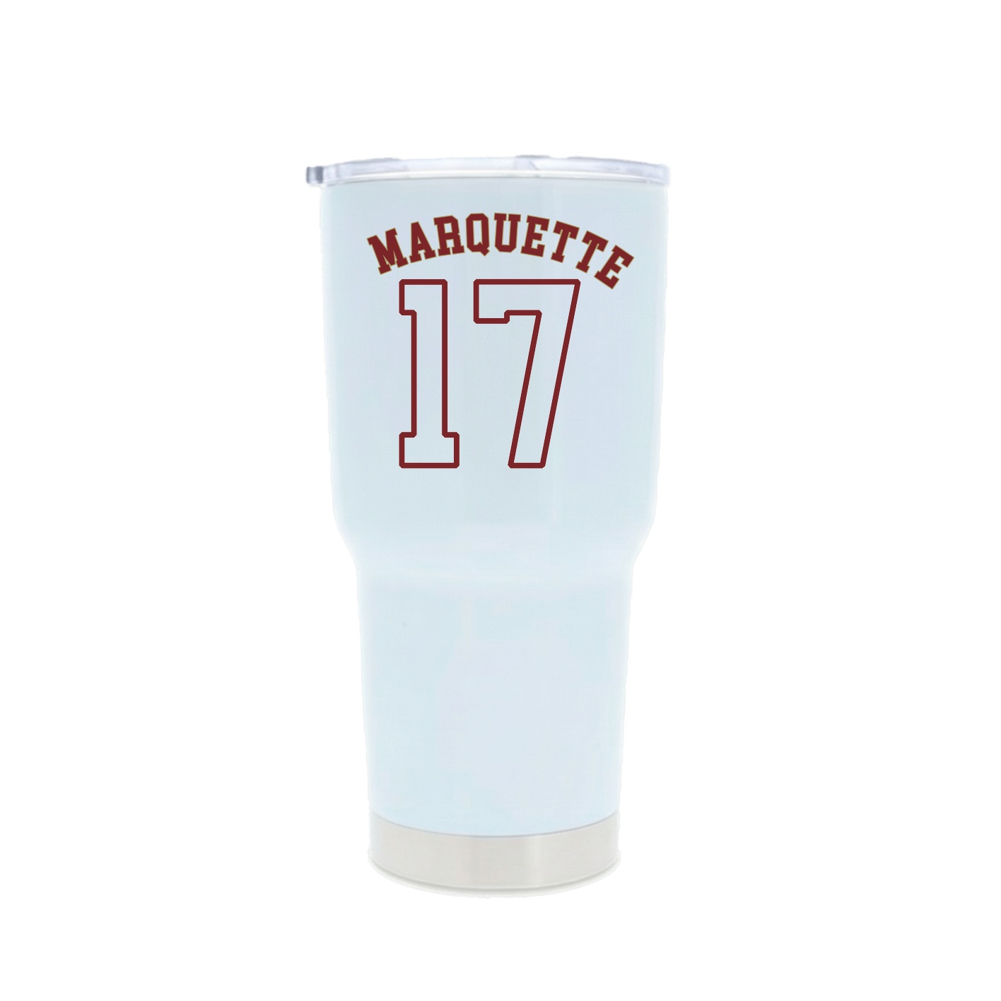 30oz Stainless Steel Tumbler — Shirsey Arch in White
