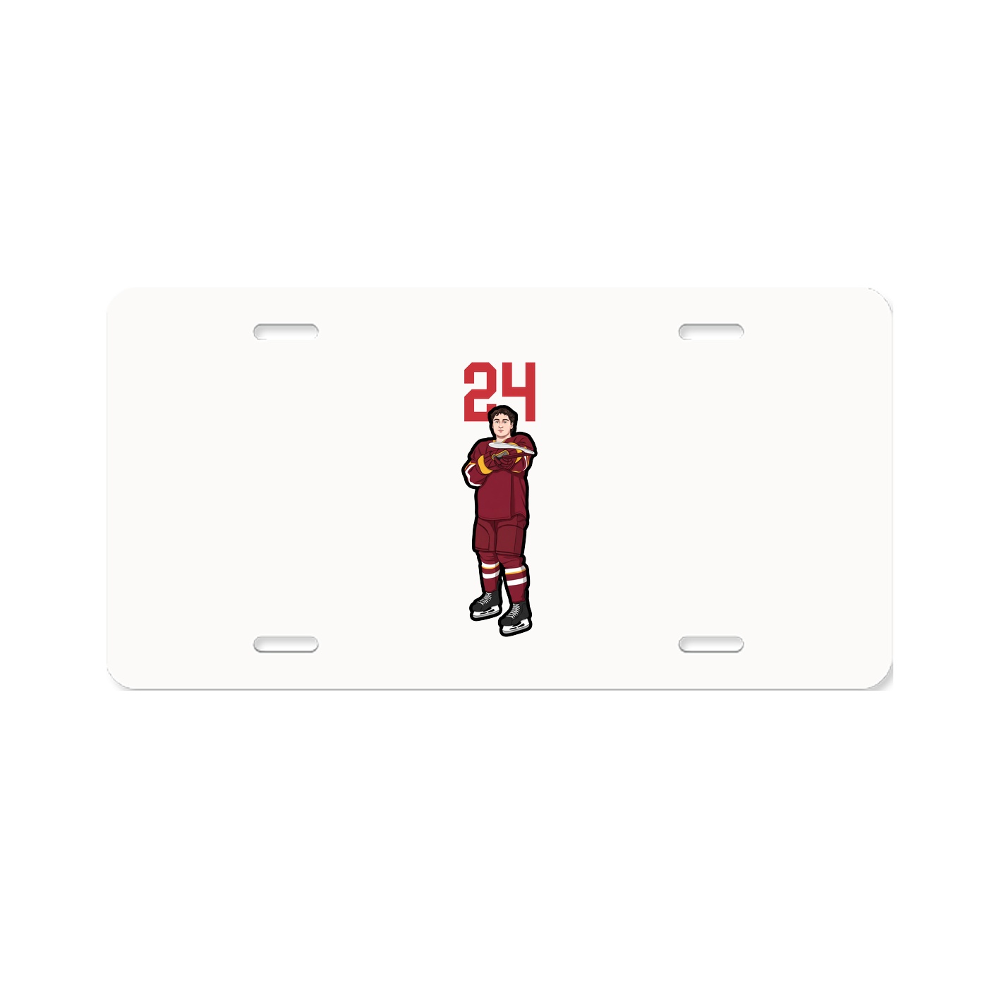 License Plate — Number Top in Classic