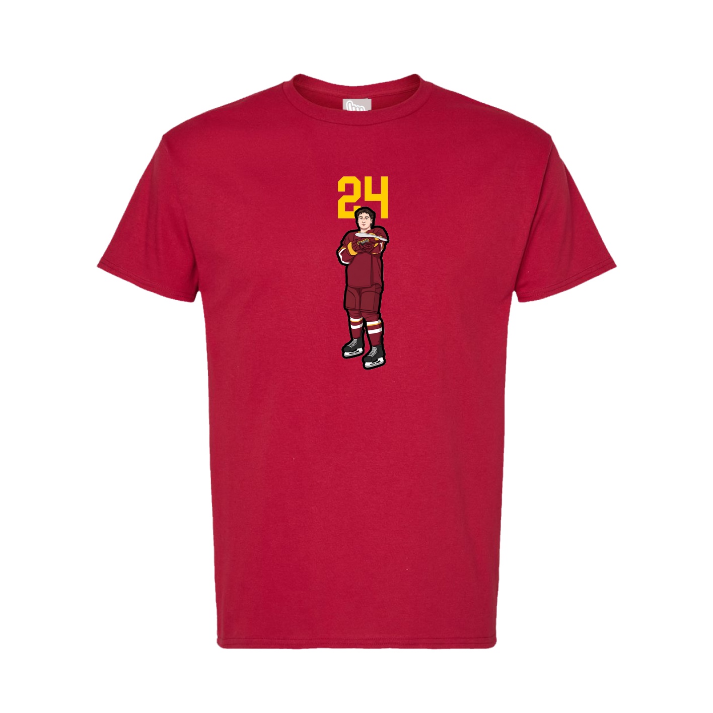 Tee — Number Top in Crimson