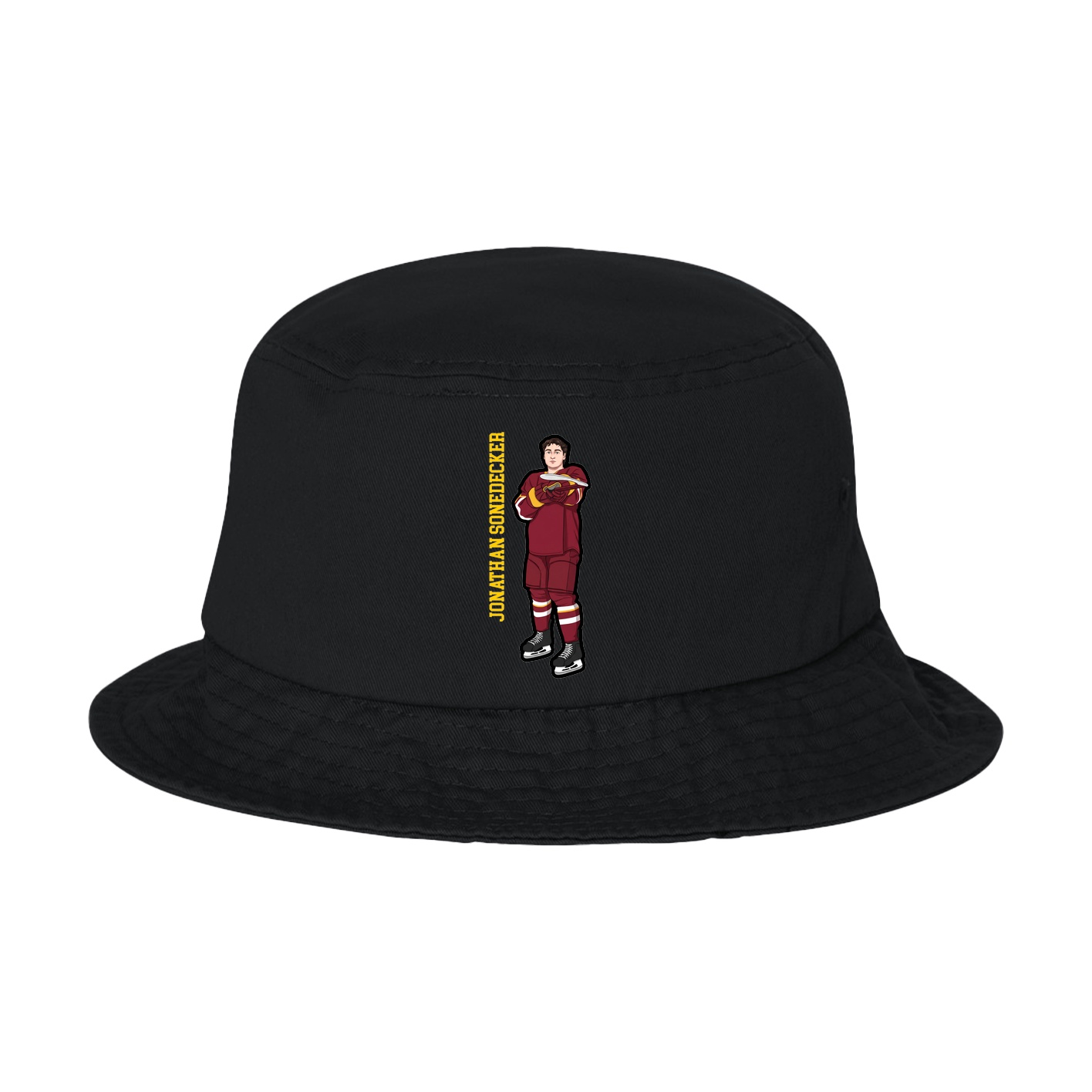 Bucket Cap — Name Vertical in Black
