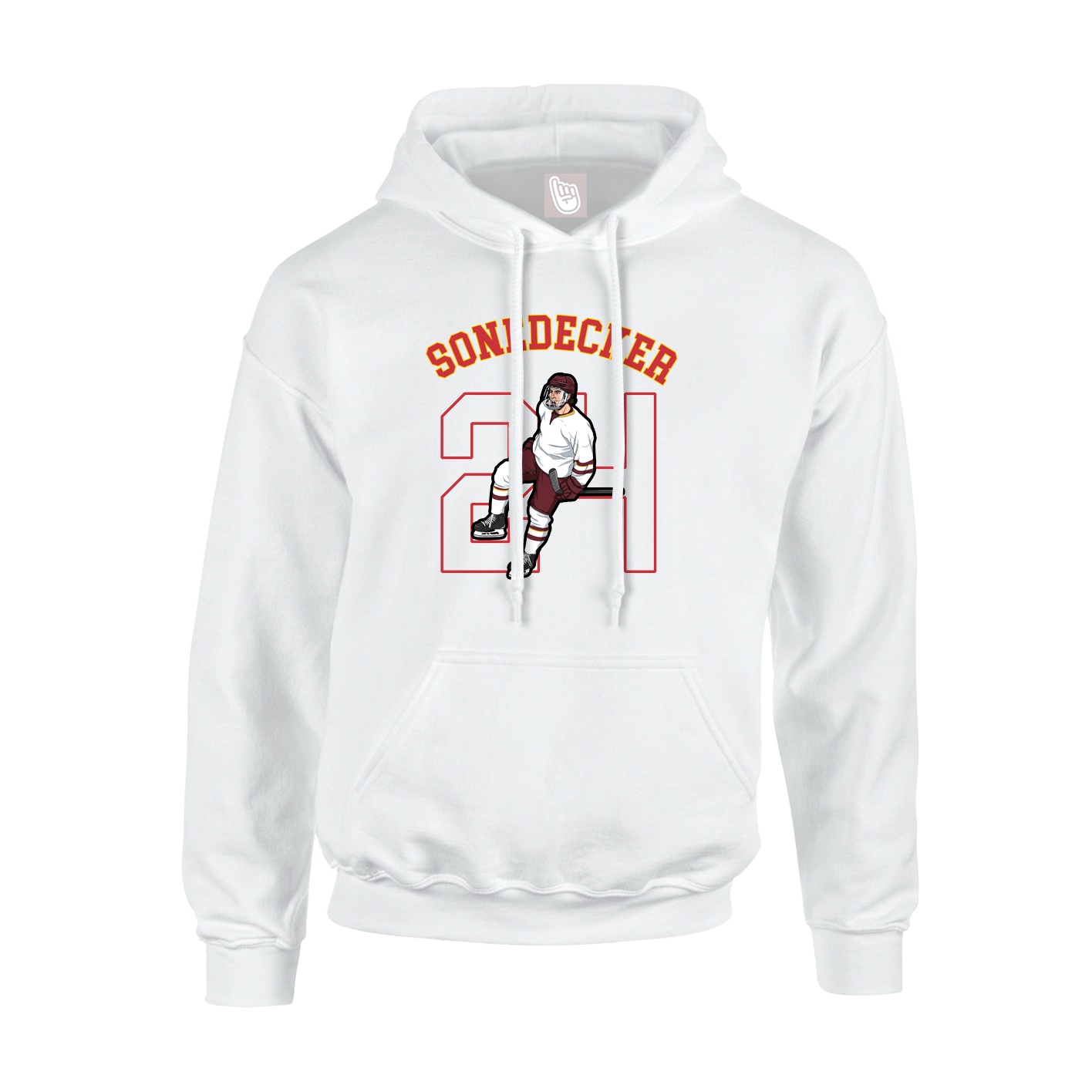 Youth Hoodie — Shirsey Arch in White