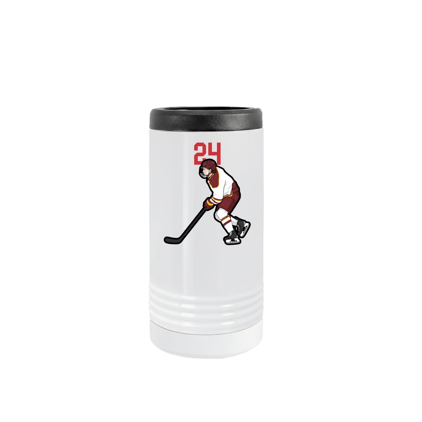 Slim Beverage Holder — Number Top in White