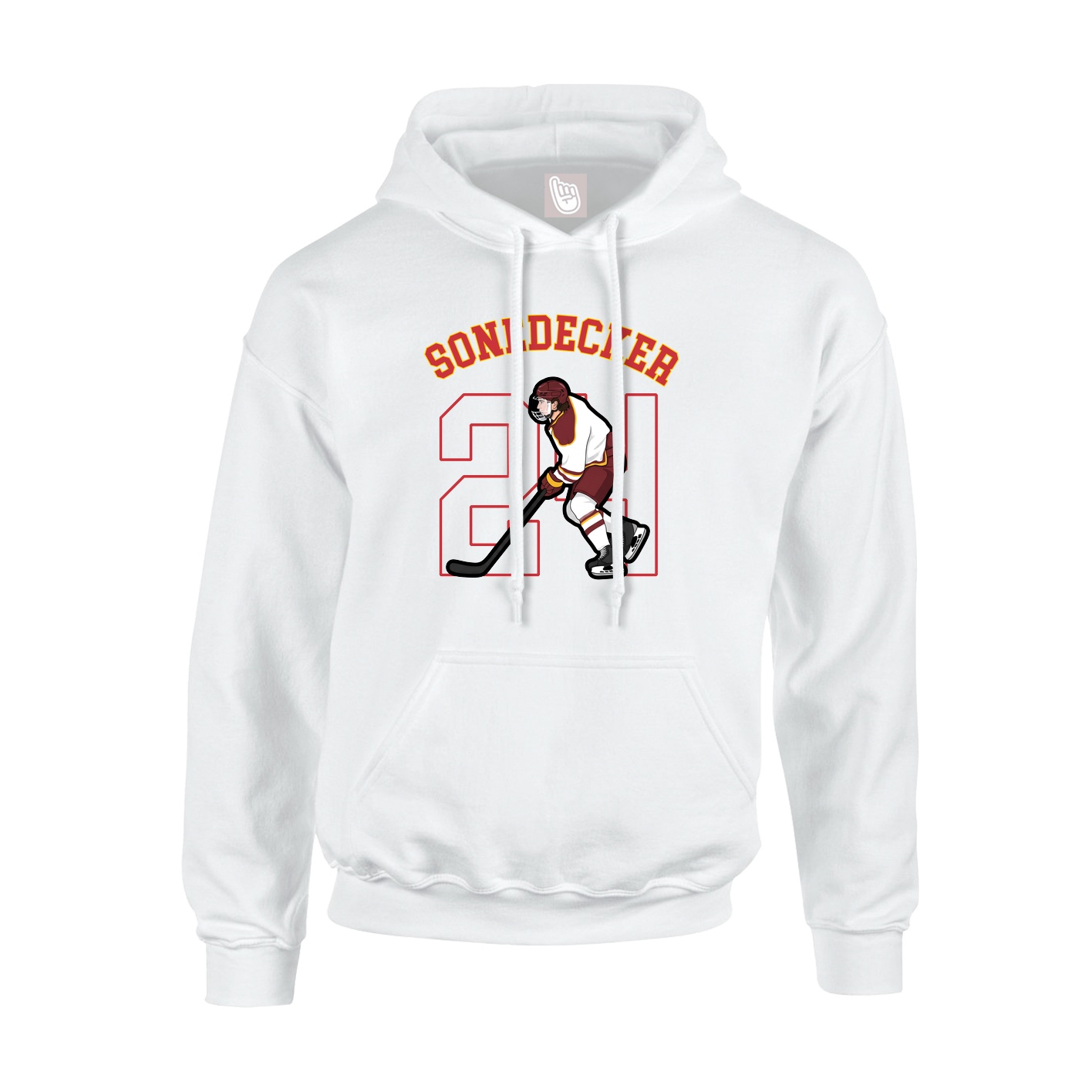 Youth Hoodie — Shirsey Arch in White