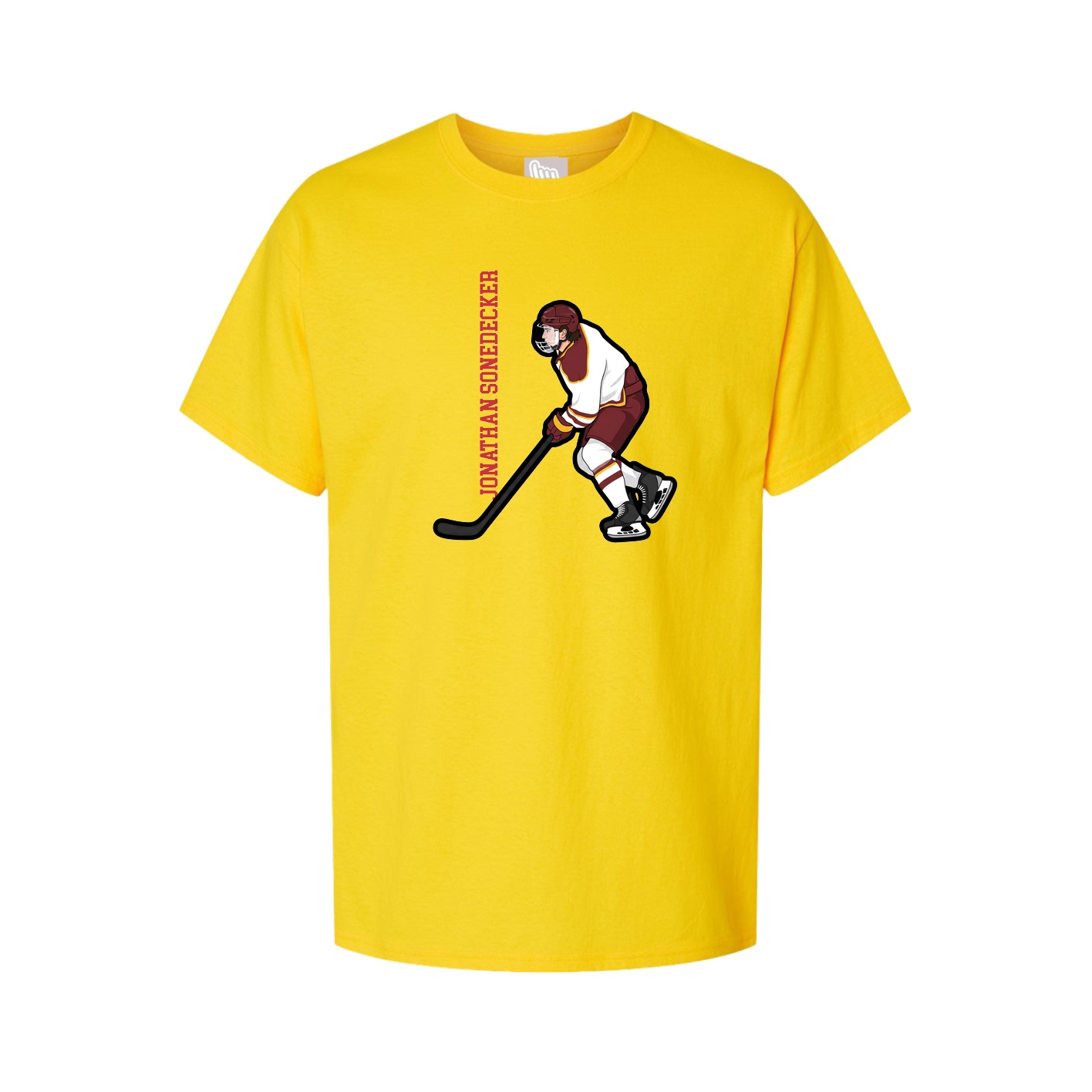 Tee — Name Vertical in Gold