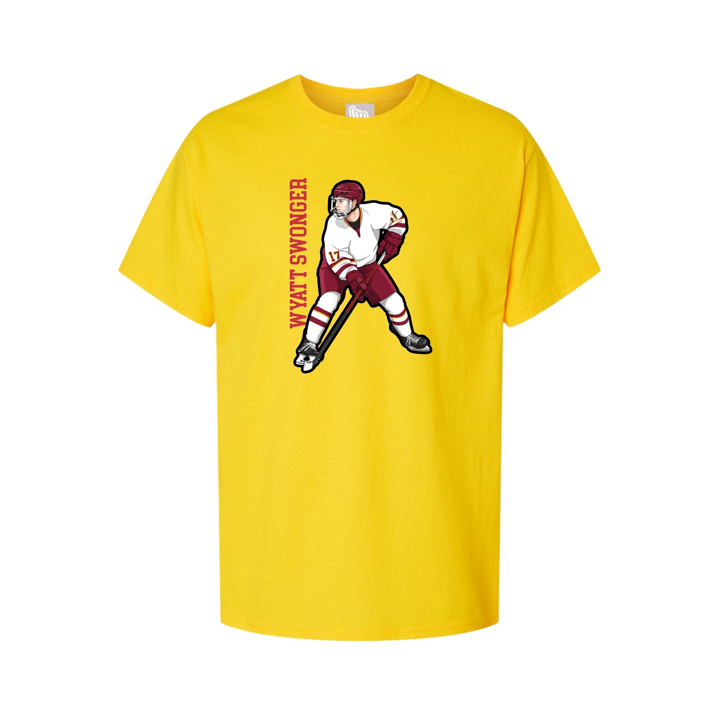 Tee — Name Vertical in Gold