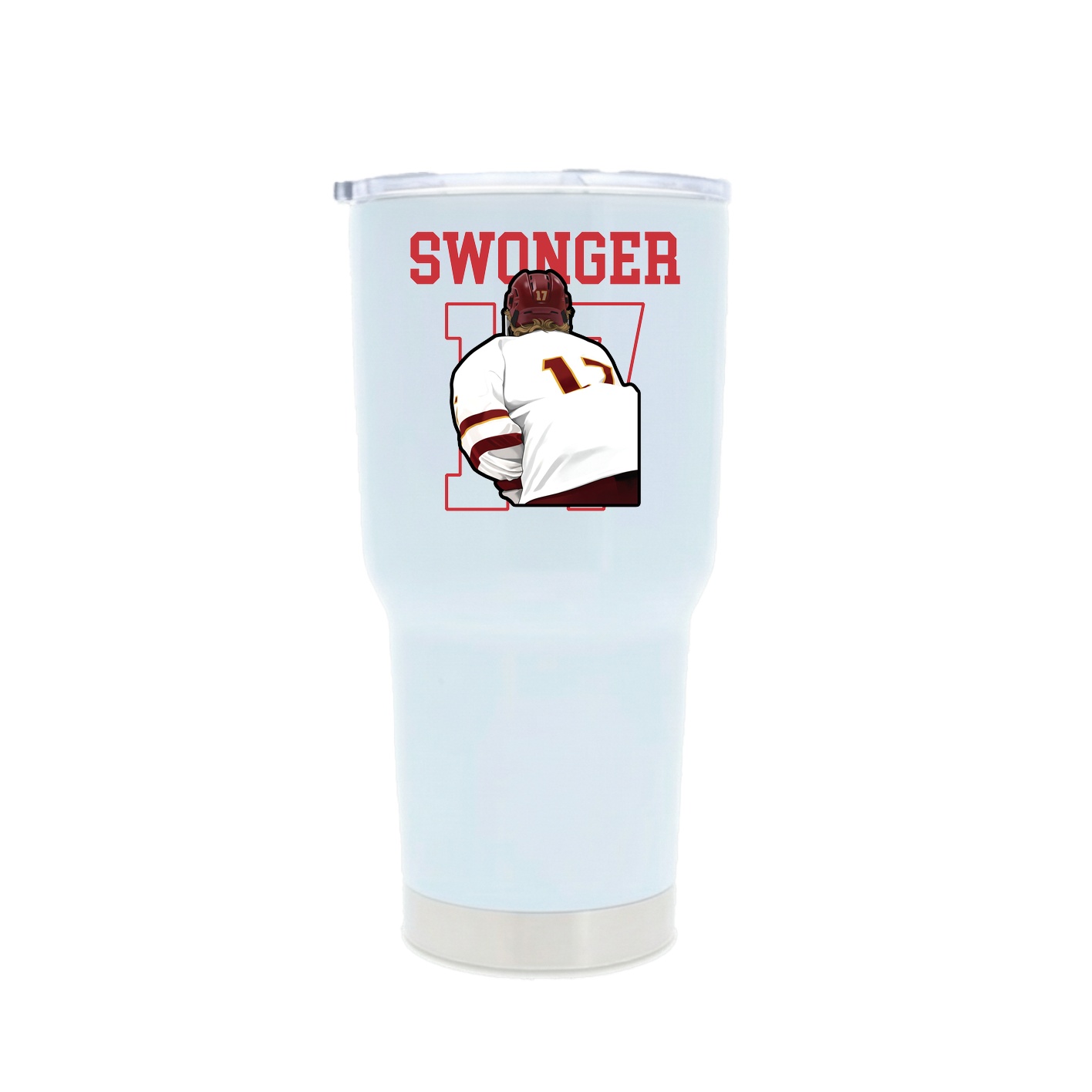 30oz Stainless Steel Tumbler — Shirsey in White