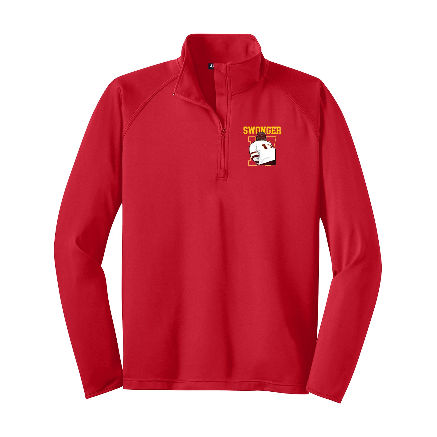 Q-Zip Pullover — Shirsey in Red