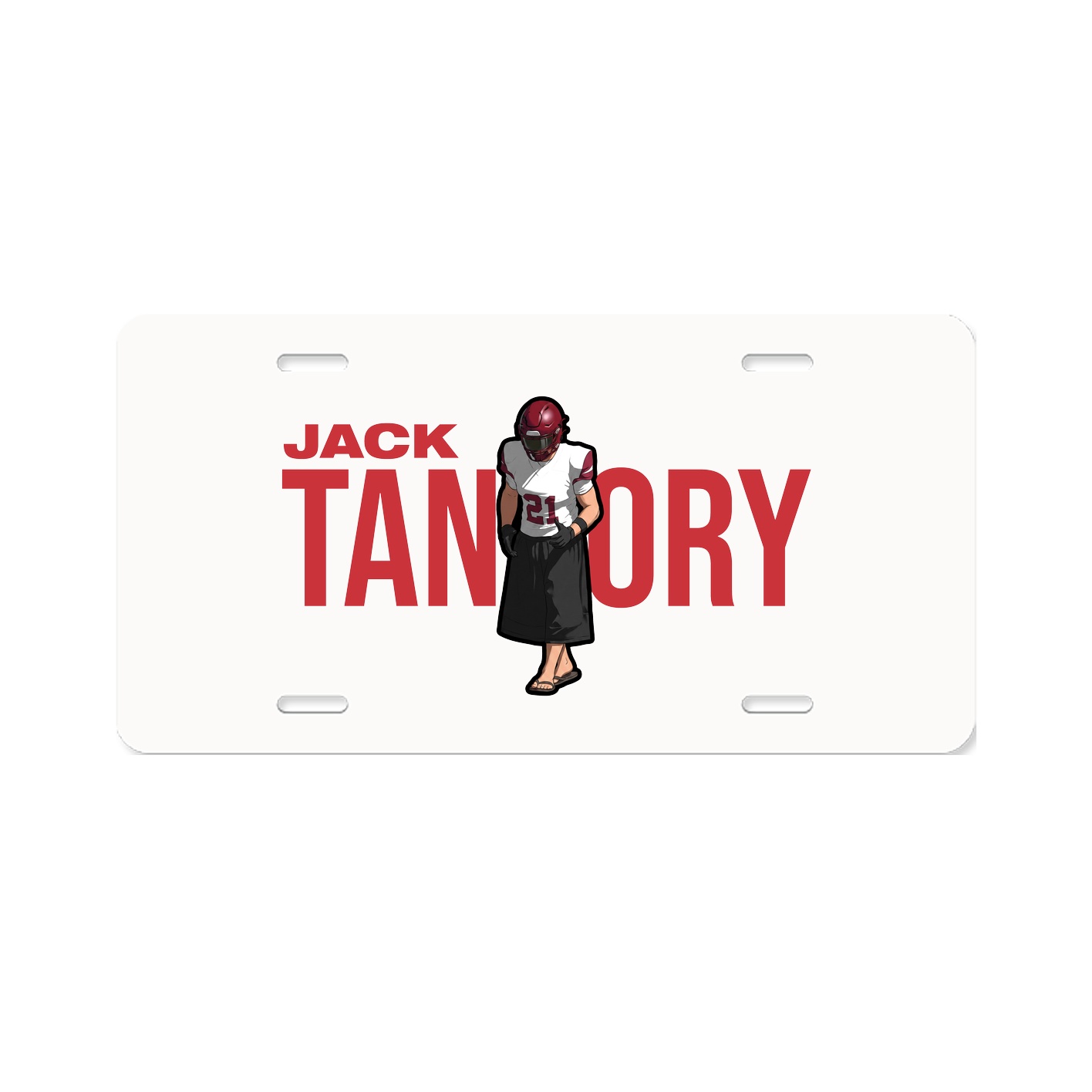 License Plate — Player Name in Classic