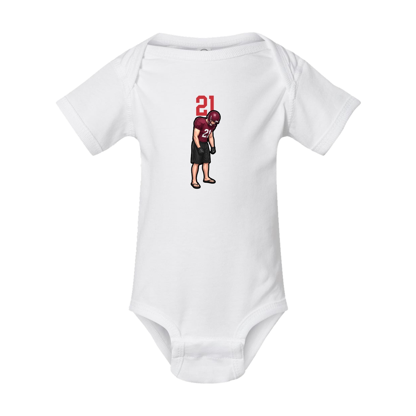 Baby Onesie — Number Top in White