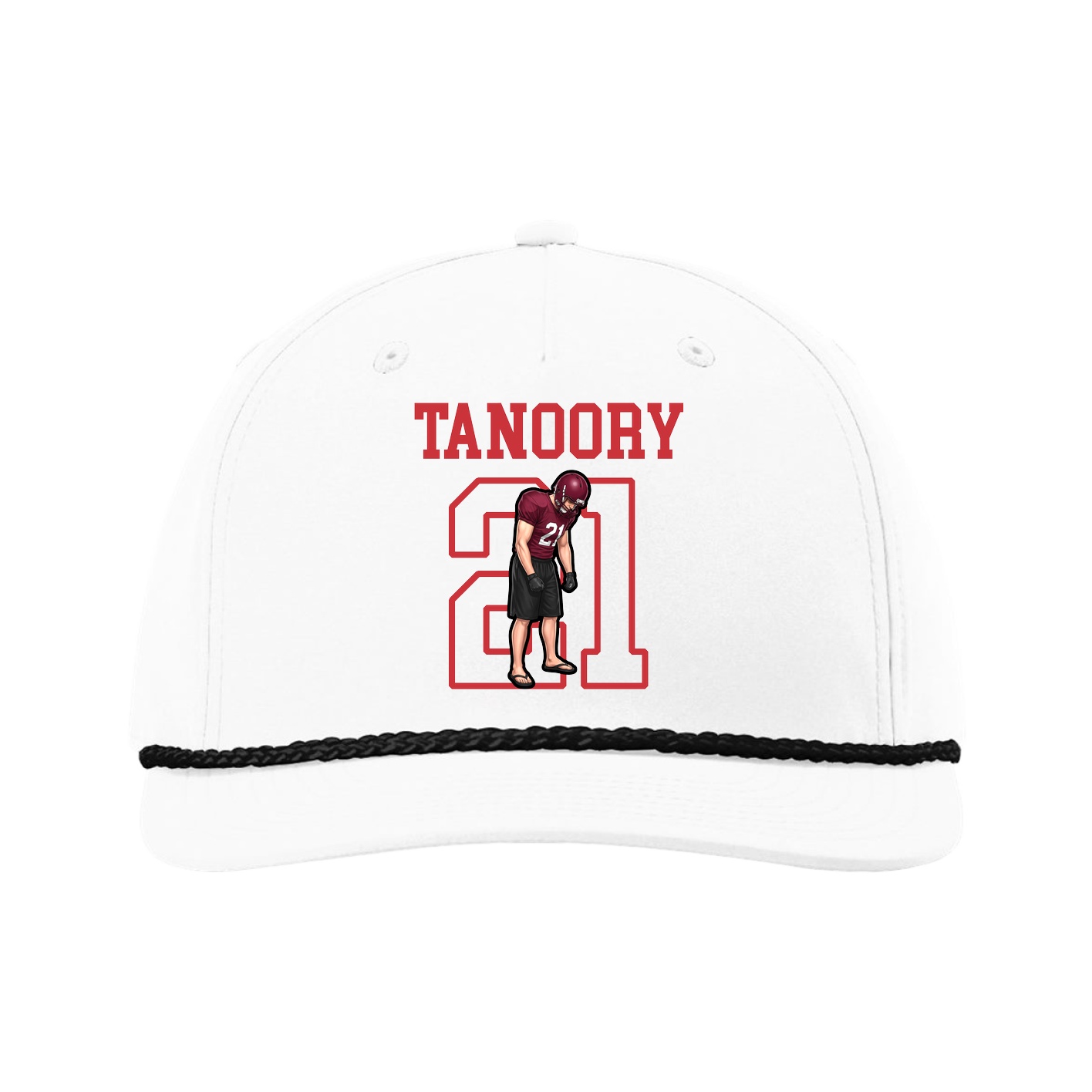 Five-Panel Classic Rope Cap — Shirsey in White