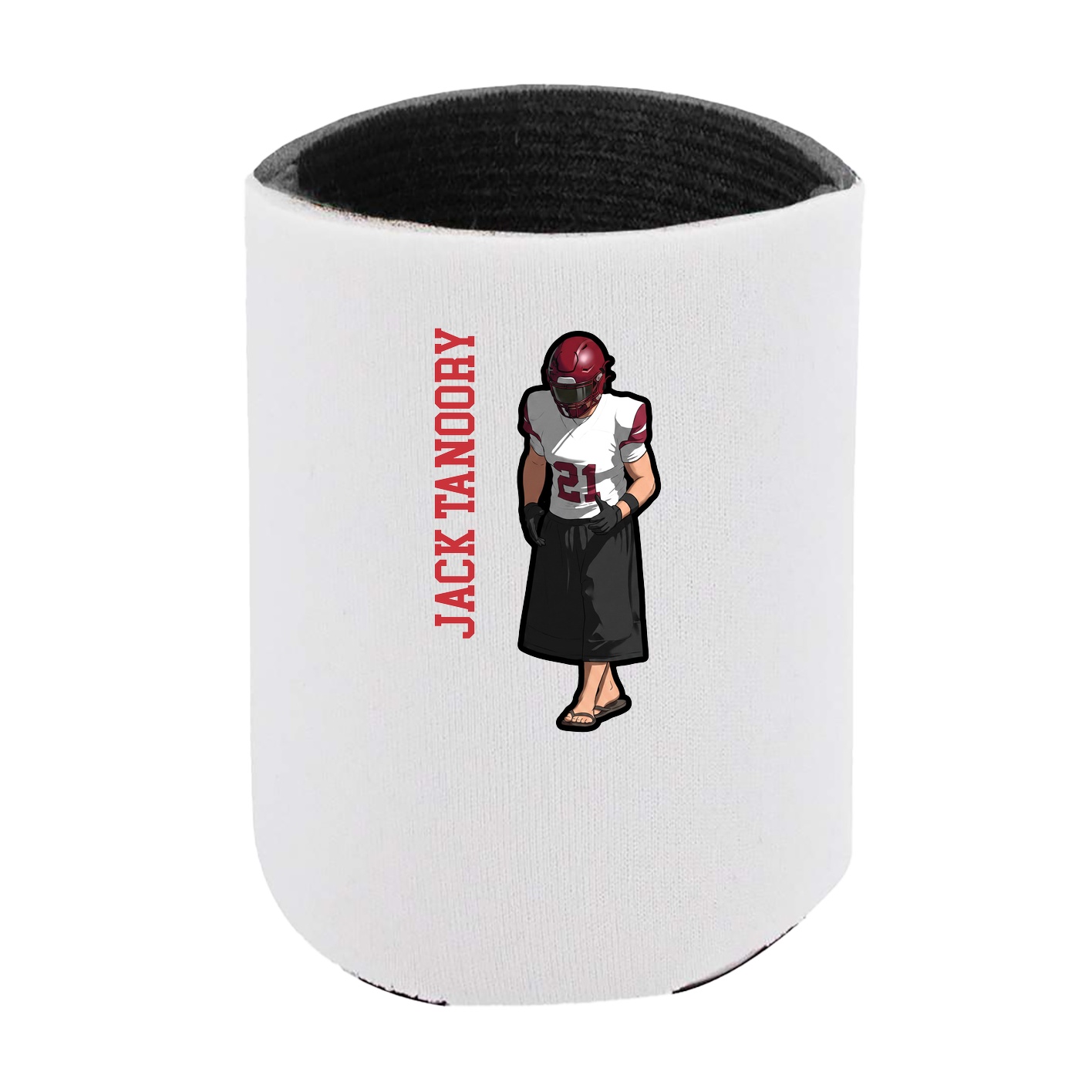 Can Holder — Name Vertical in White