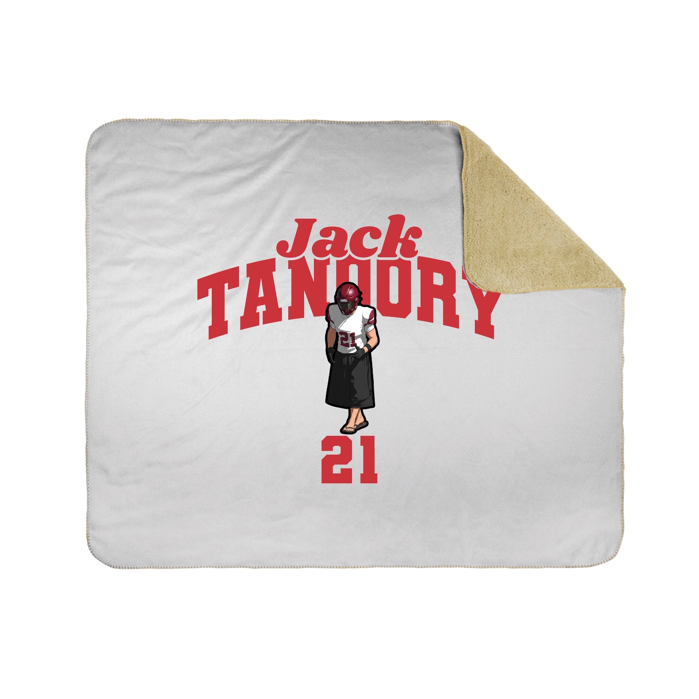 Throw Blanket — Signature Arch in White