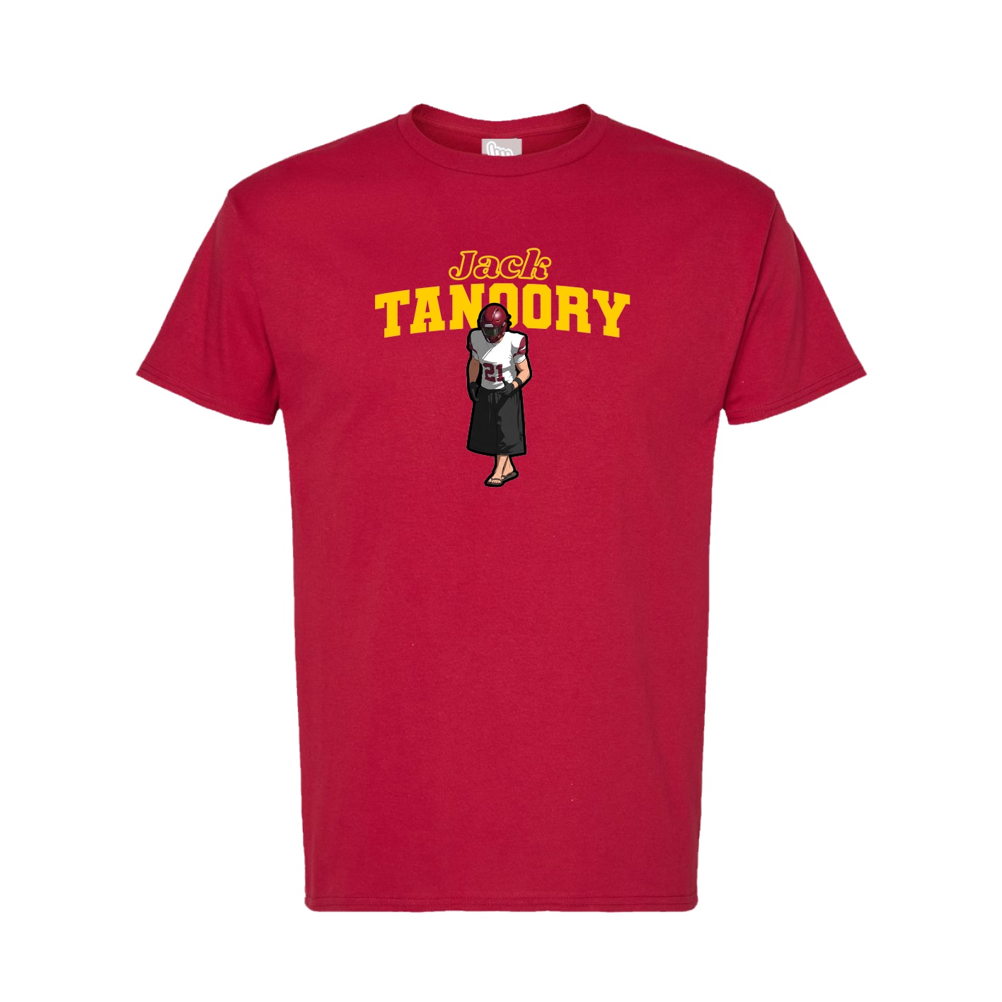 Tee — Name Arch in Crimson
