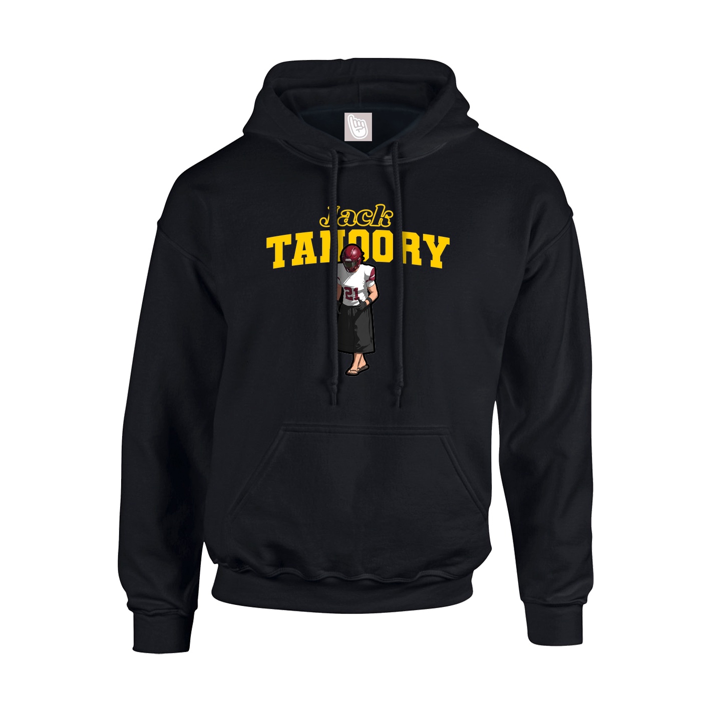 Hoodie — Name Arch in Black