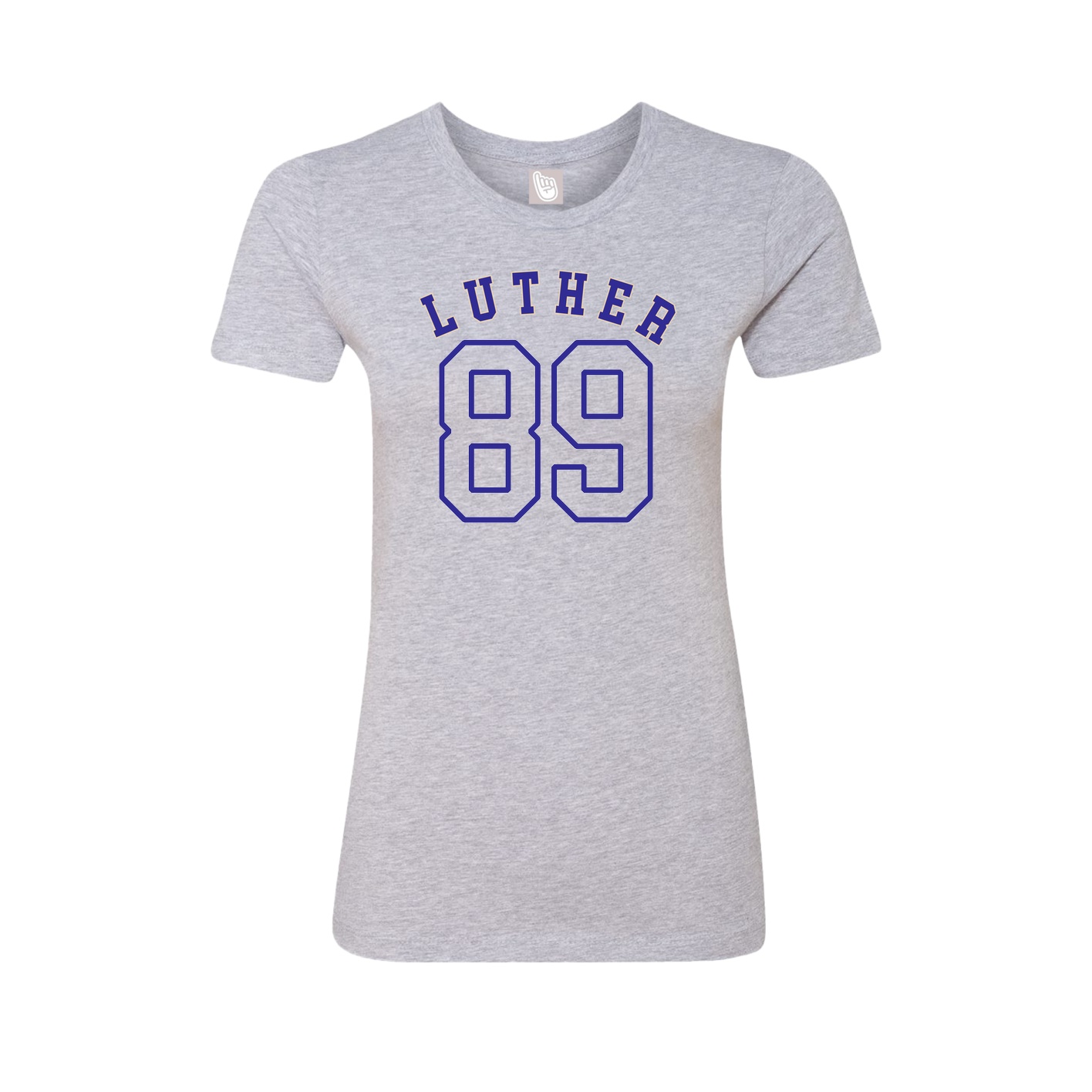 Fitted Women's Tee — Shirsey Arch in Grey