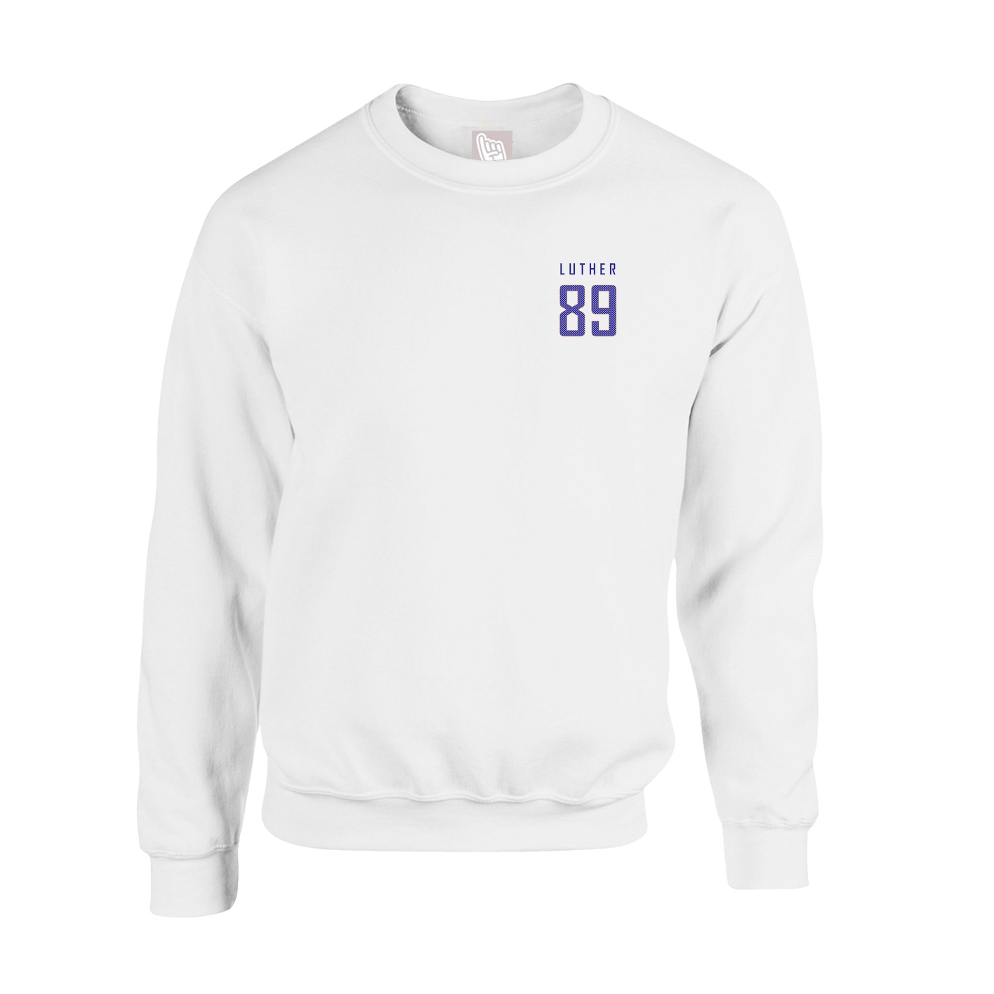 Fleece Crew — Mesh Shirsey in White