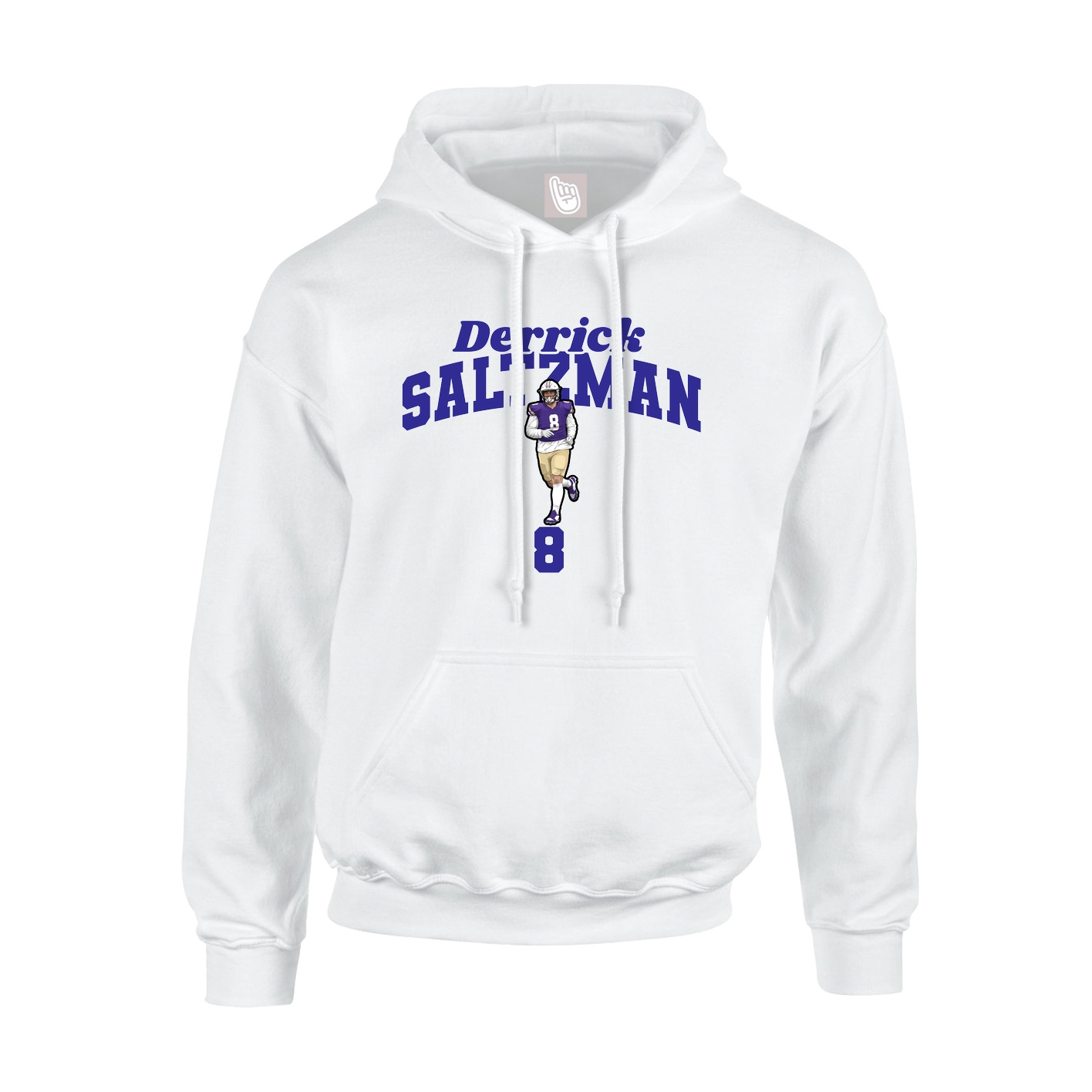 Hoodie — Signature Arch in White