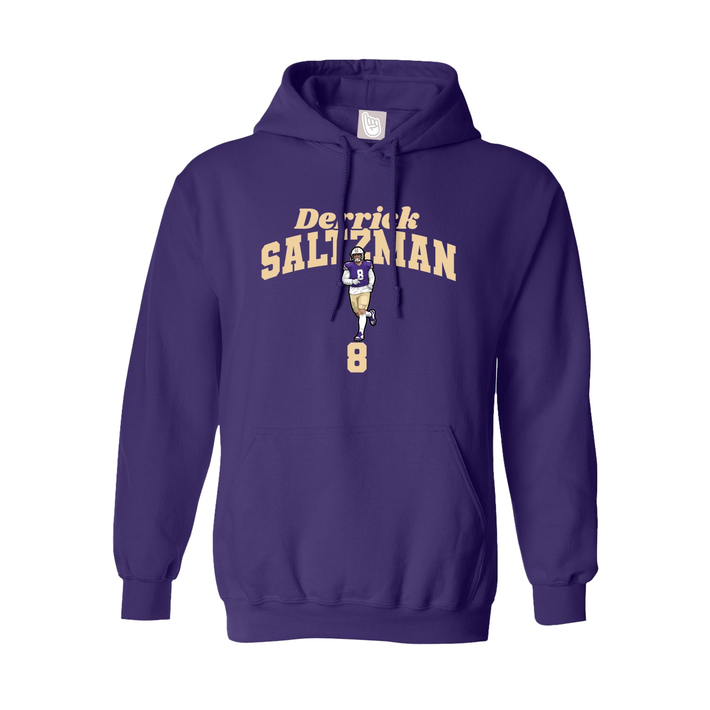 Youth Hoodie — Signature Arch in Purple