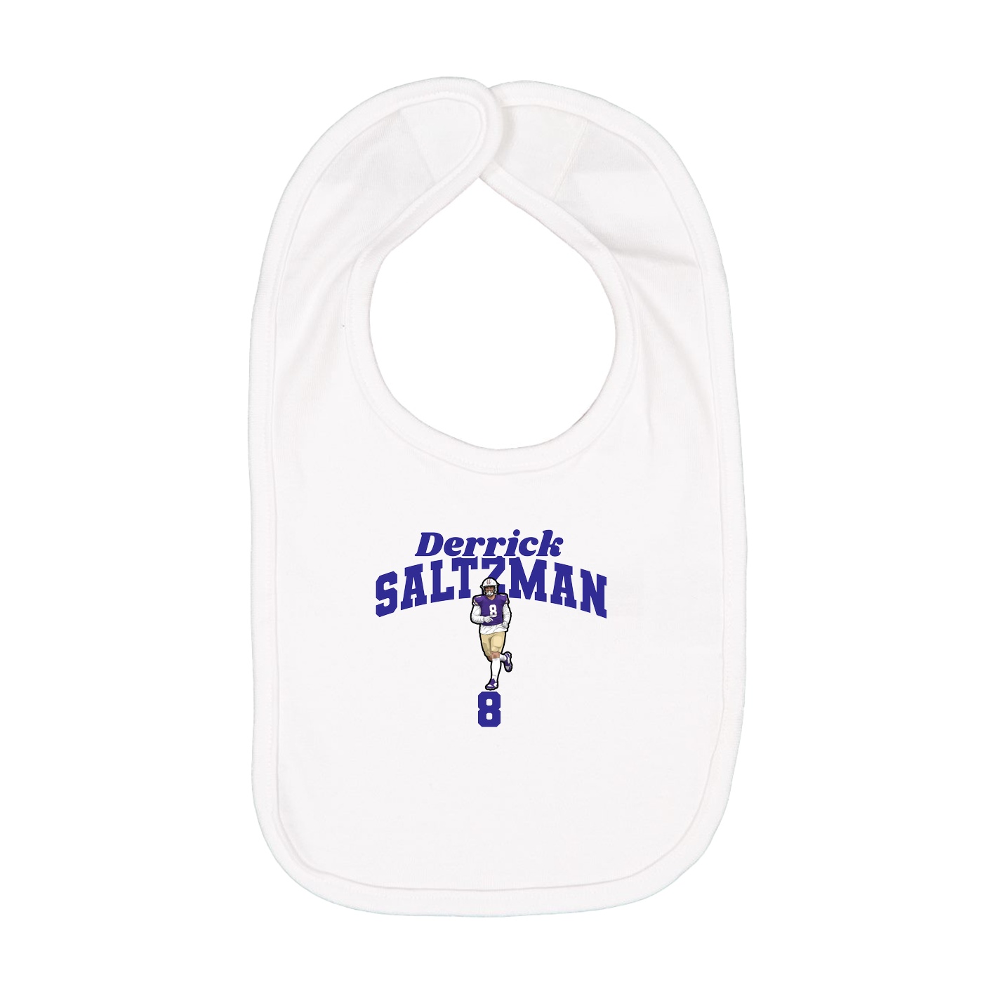 Infant Bib — Signature Arch in White