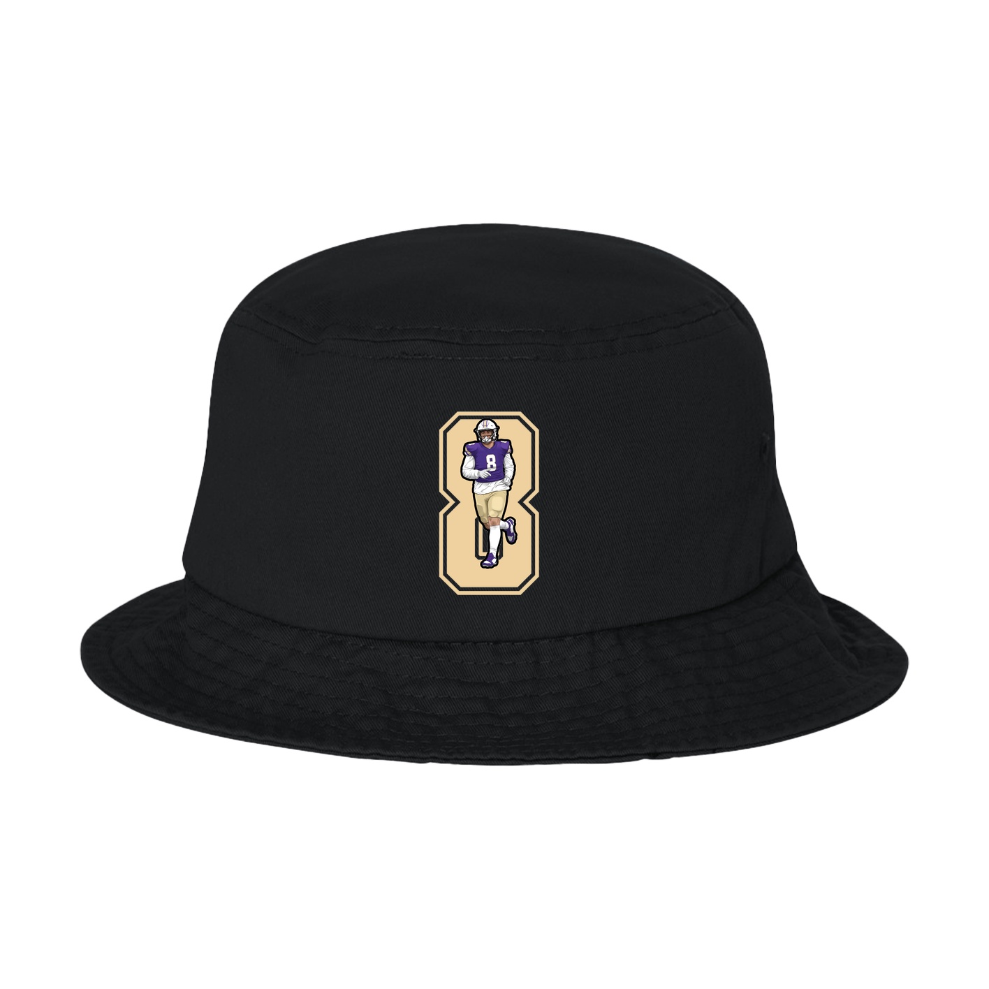 Bucket Cap — Number in Black