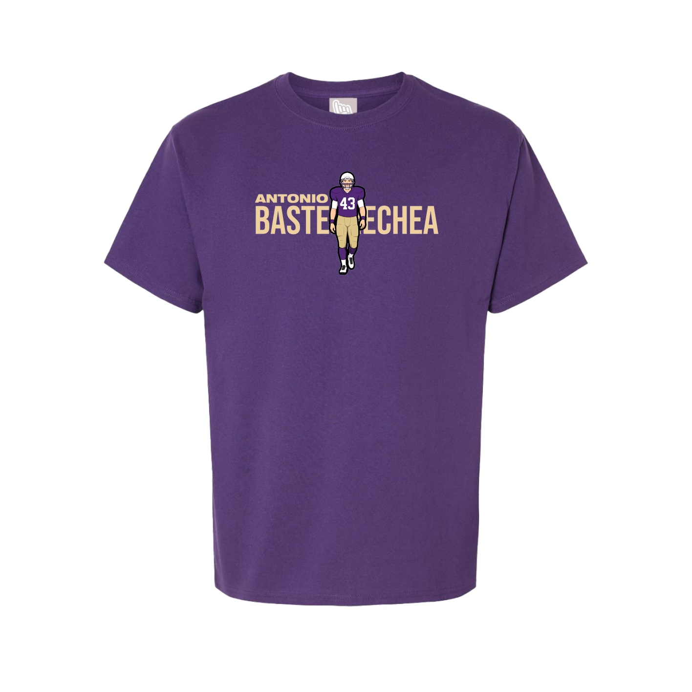 Youth Tee — Player Name in Purple