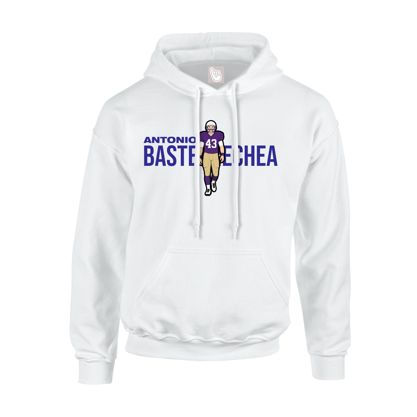 Hoodie — Player Name in White
