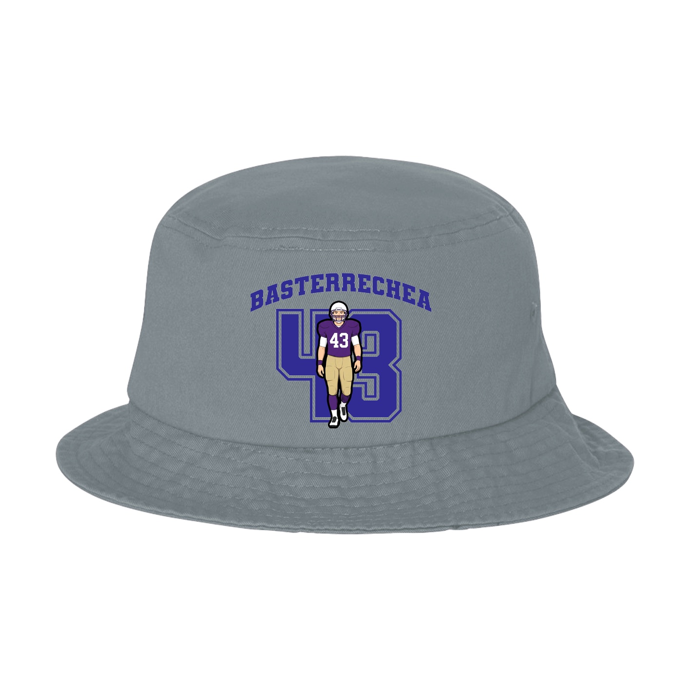 Bucket Cap — Number in Grey