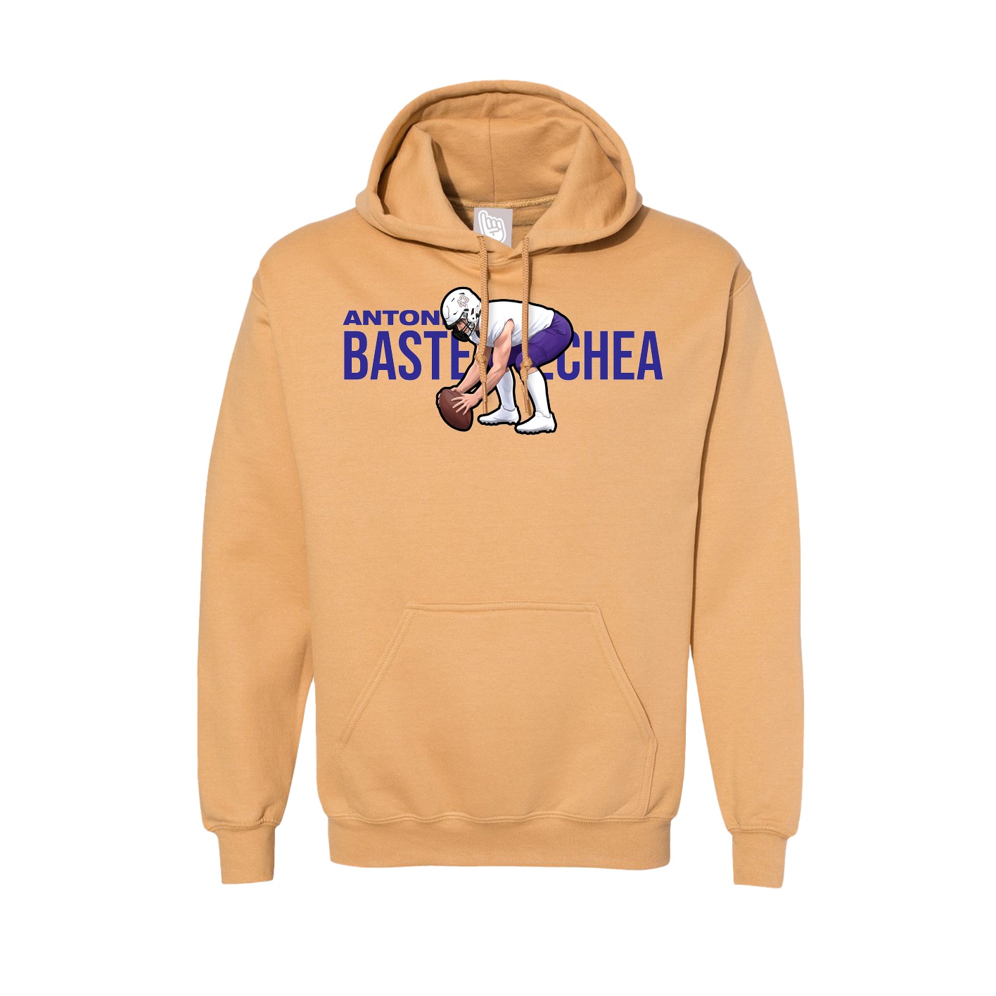Hoodie — Player Name in Vegas Gold