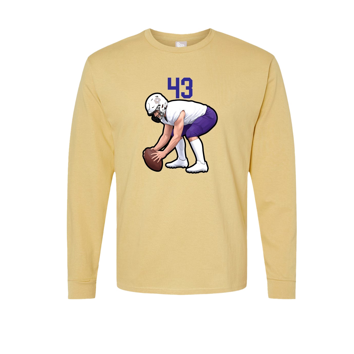 Long Sleeve Tee — Number Top in Vegas Gold