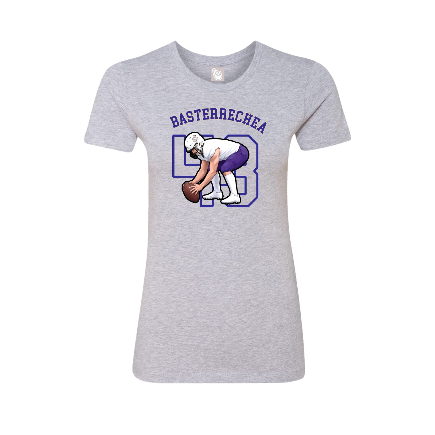 Fitted Women's Tee — Shirsey Arch in Grey