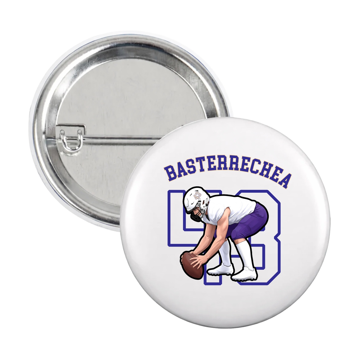 Game Day Button — Shirsey Arch in White