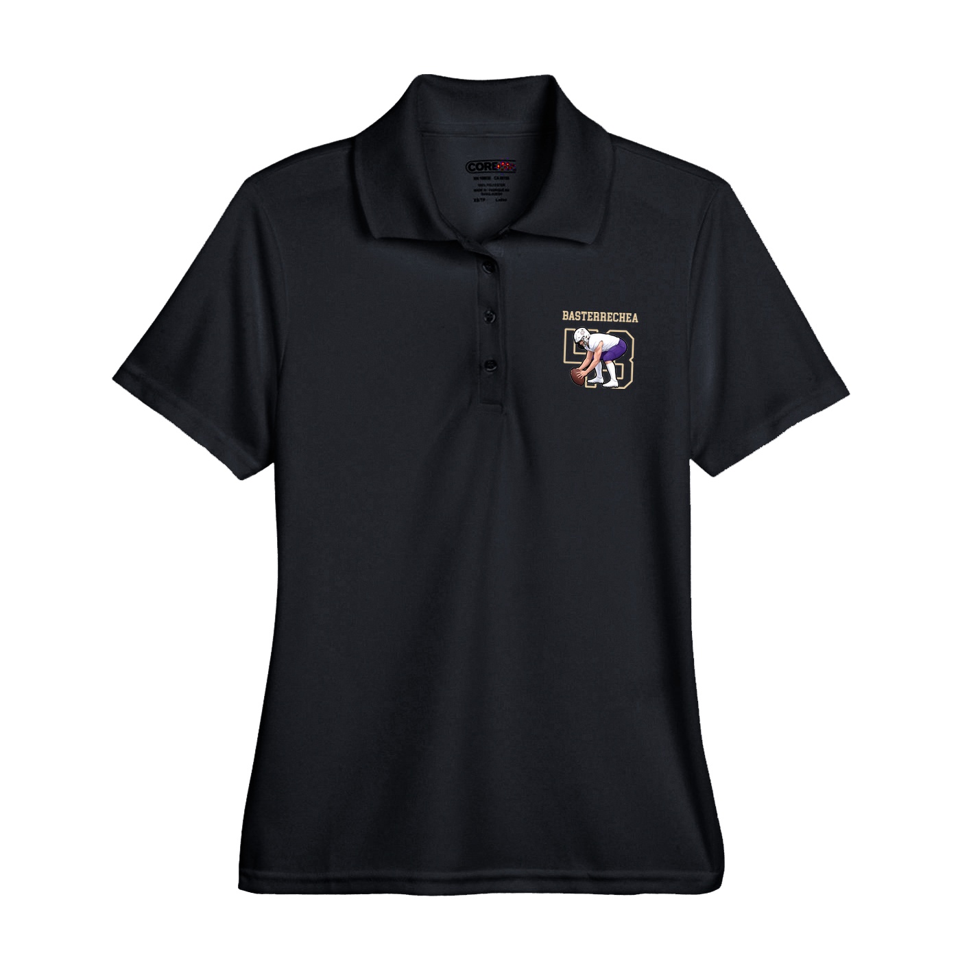 Womens Performance Polo — Shirsey in Black