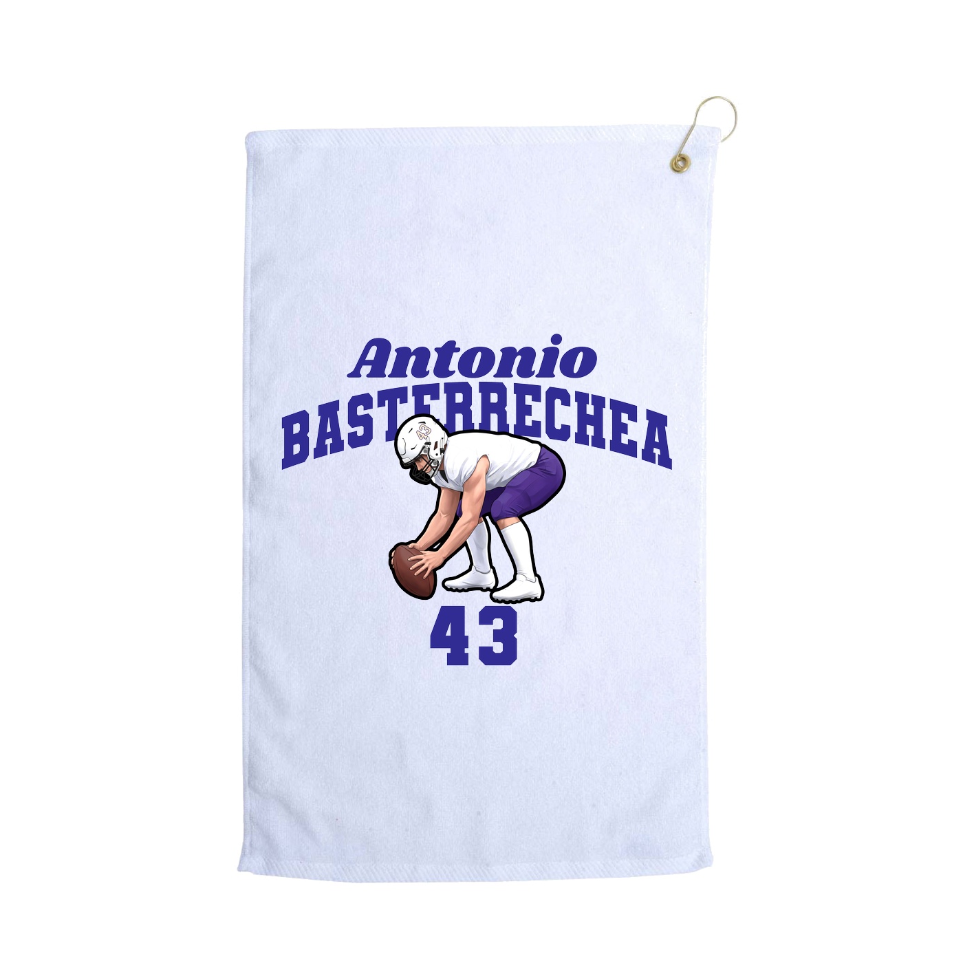 Golf Towel — Signature Arch in White