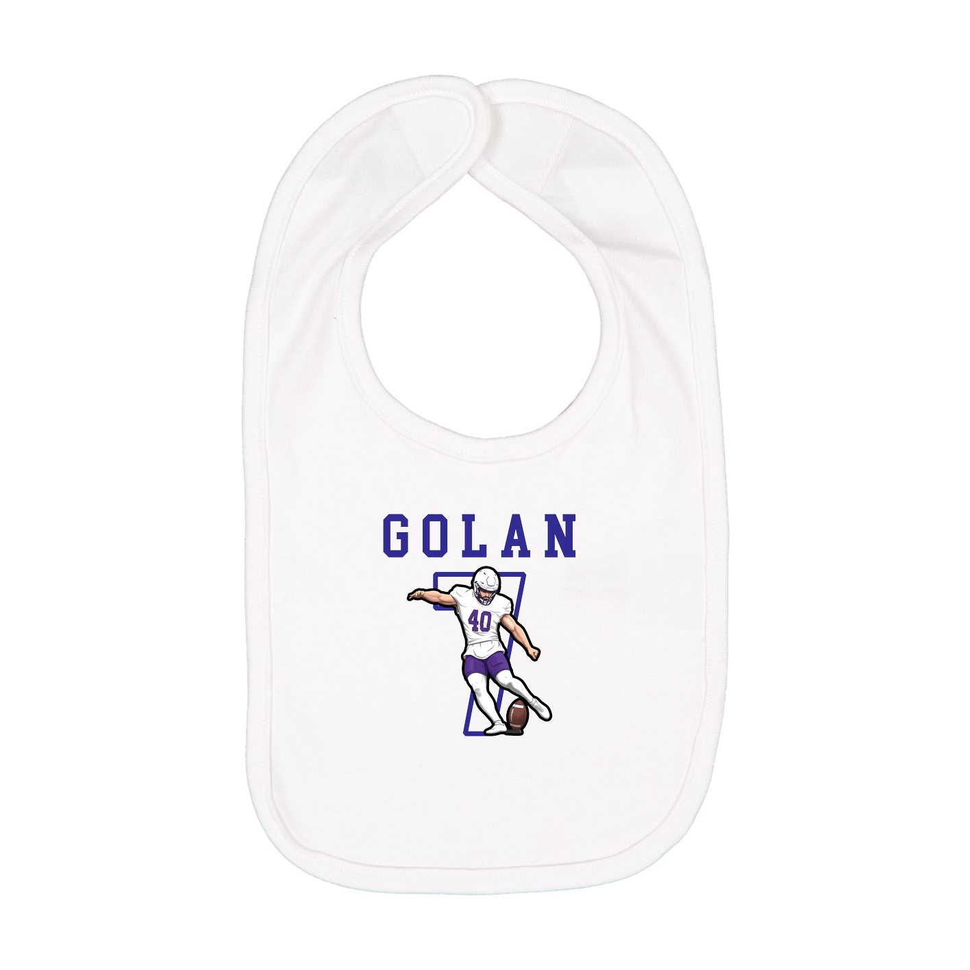 Infant Bib — Shirsey in White