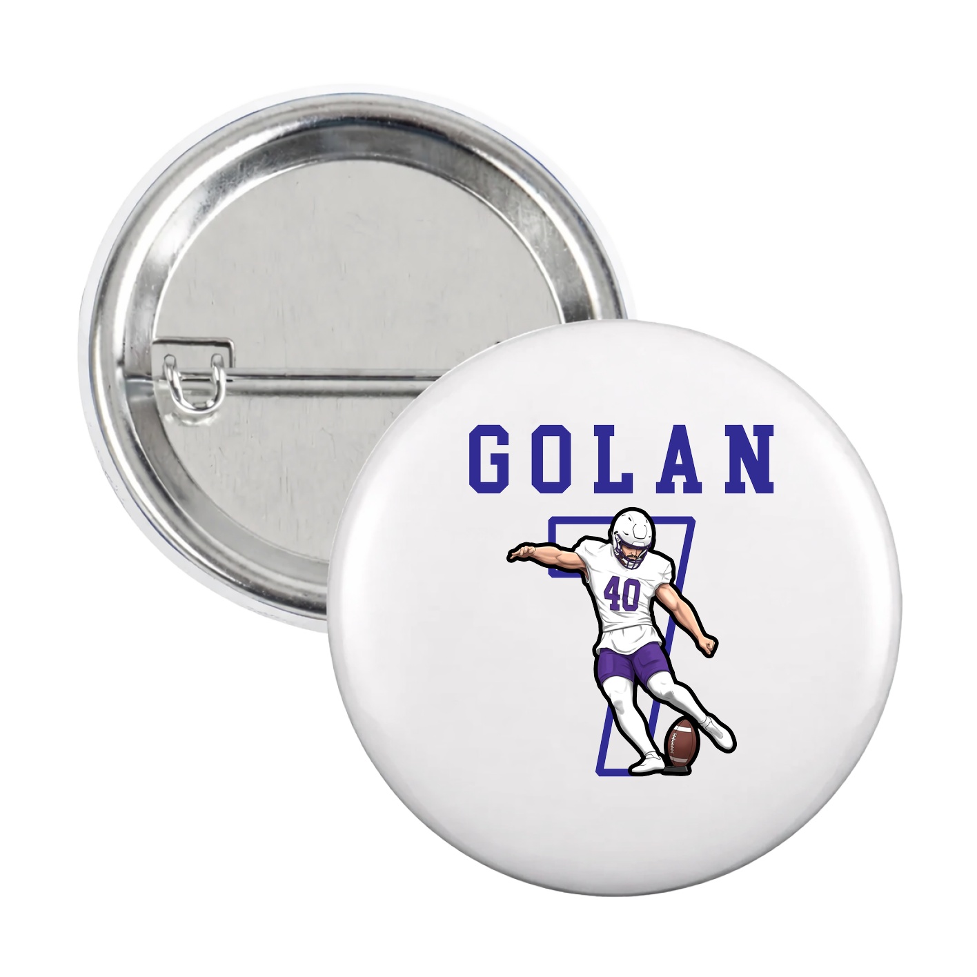 Game Day Button — Shirsey in White