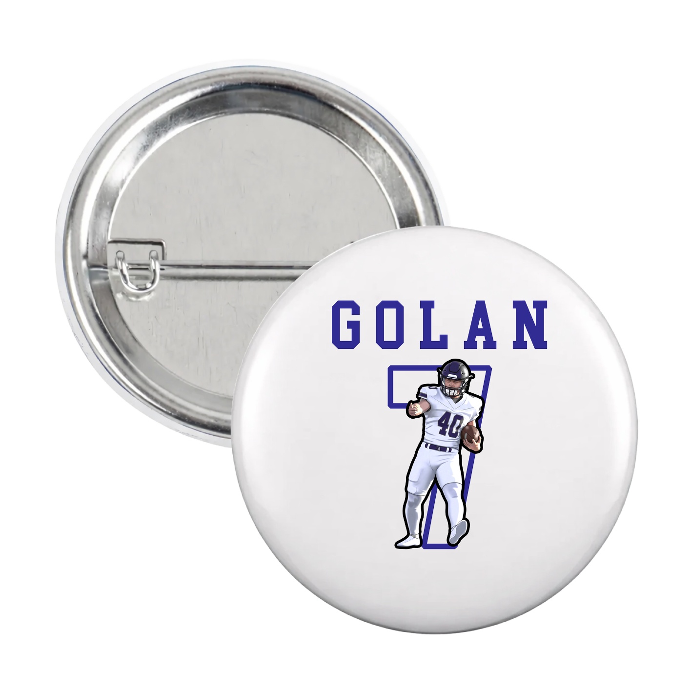Game Day Button — Shirsey in White