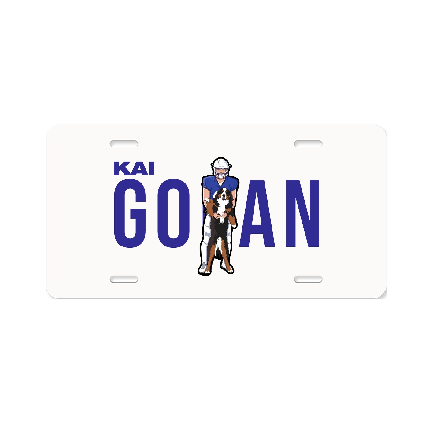 License Plate — Player Name in Classic