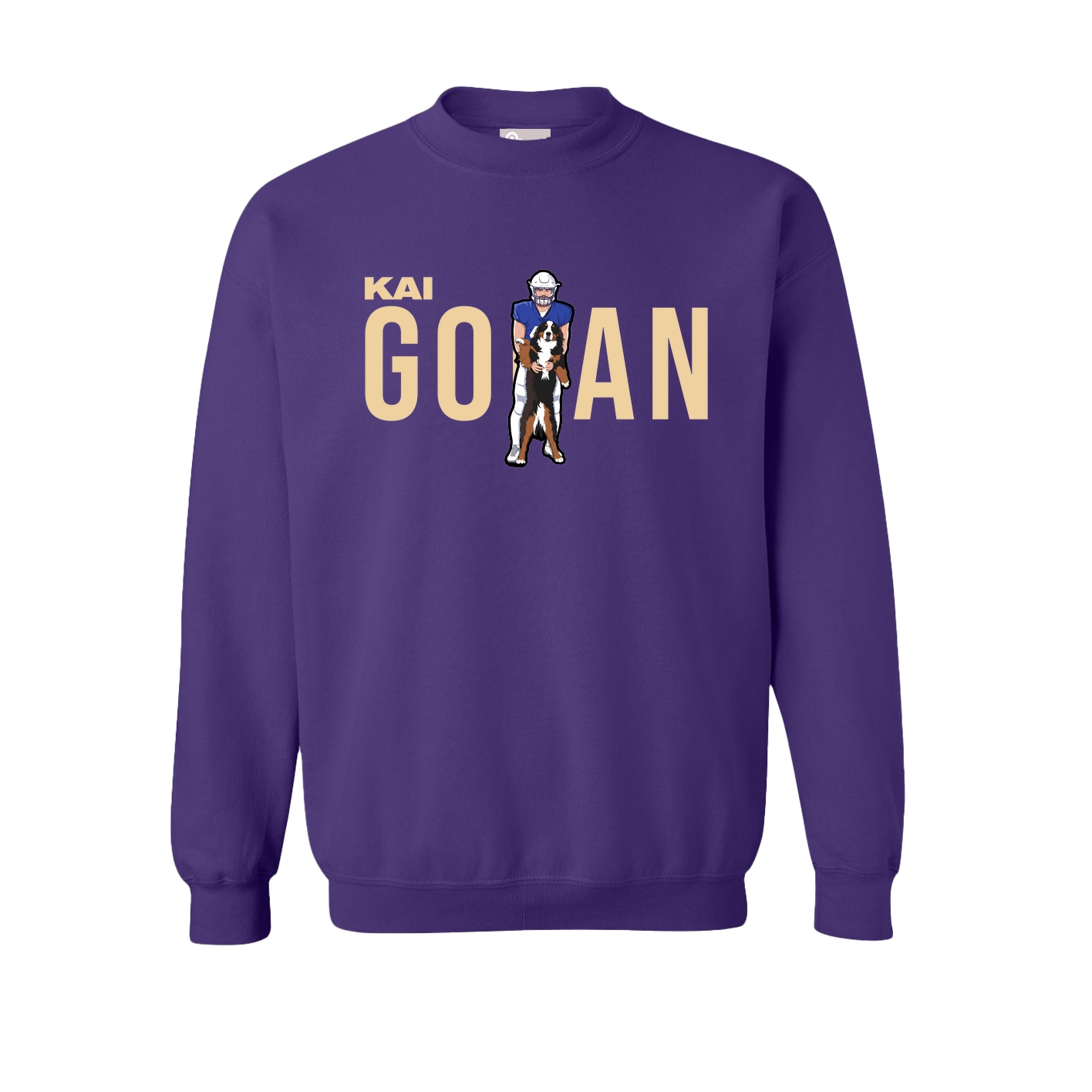 Fleece Crew — Player Name in Purple