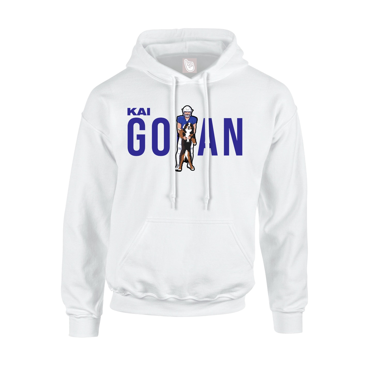 Youth Hoodie — Player Name in White
