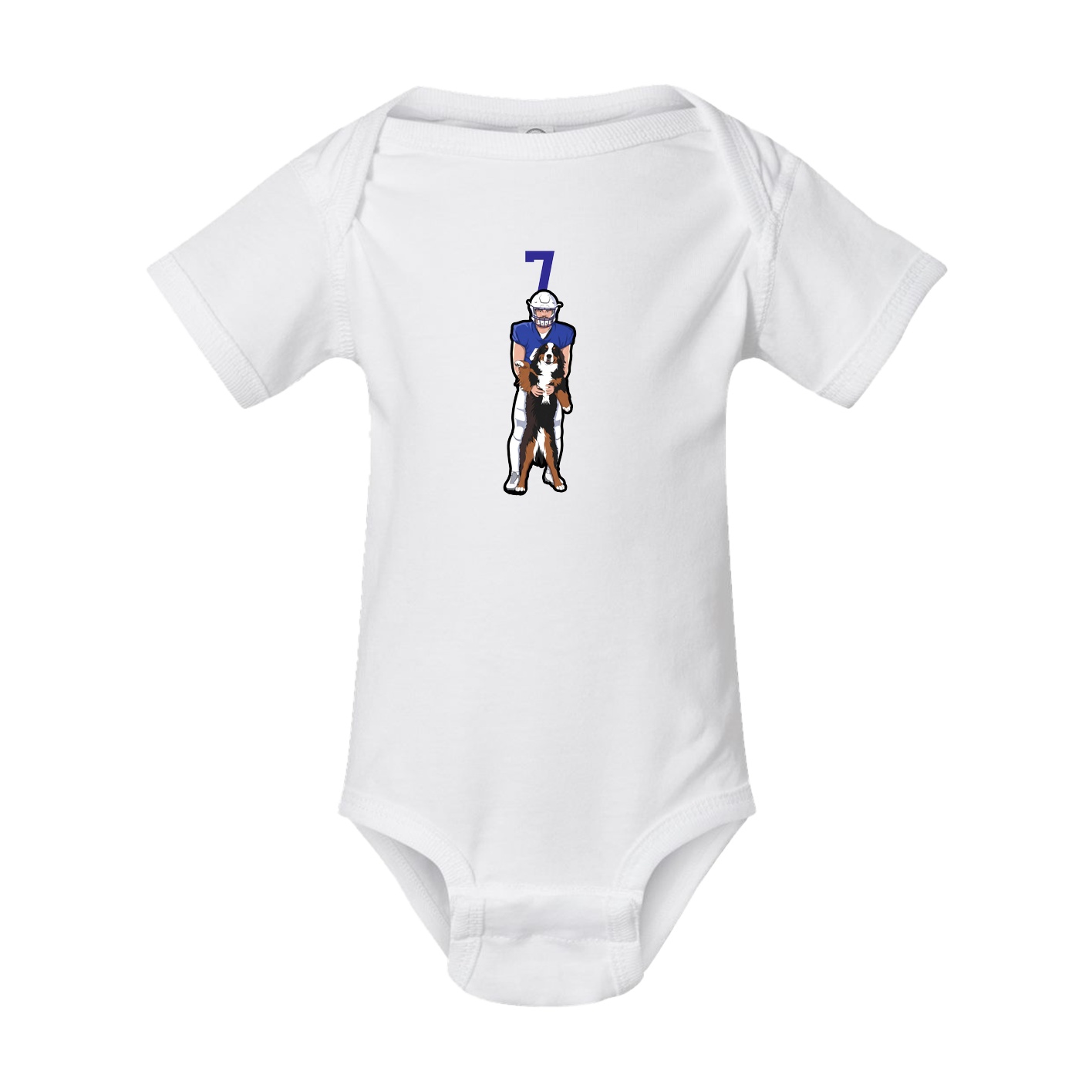 Baby Onesie — Number Top in White