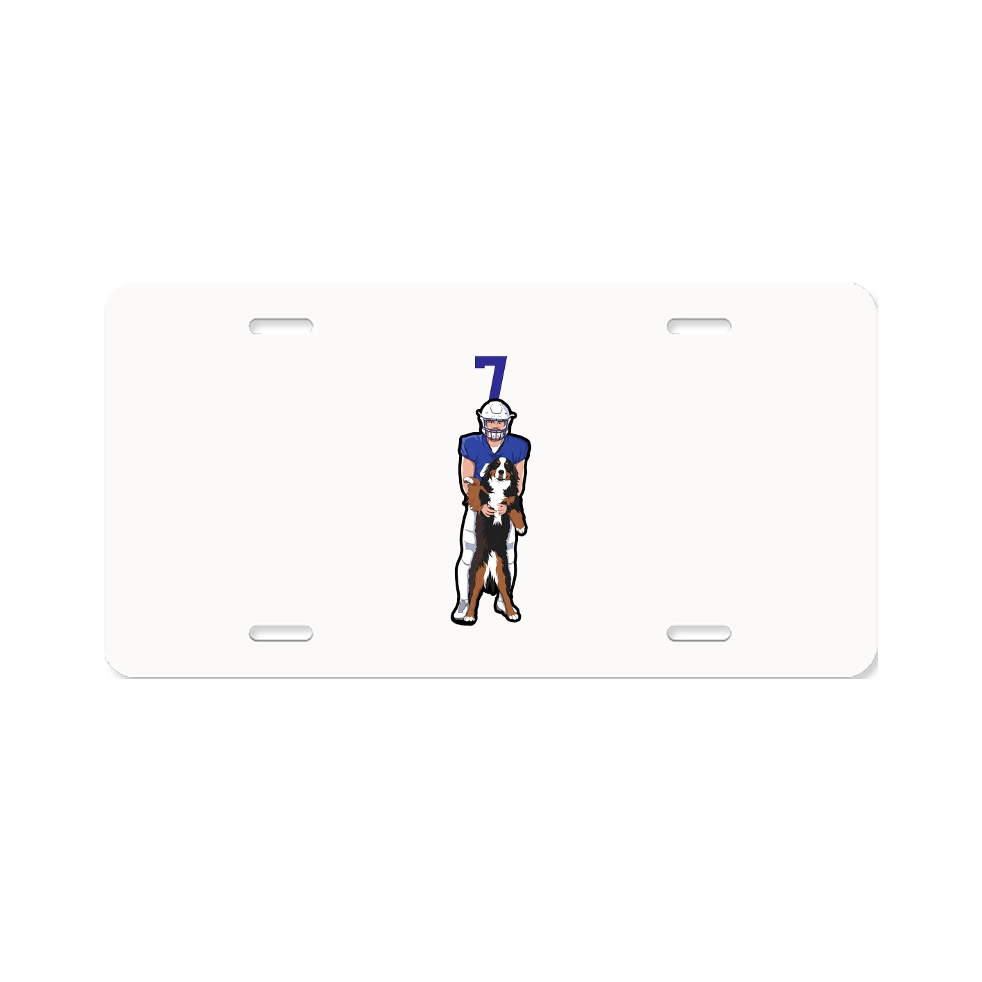 License Plate — Number Top in Classic