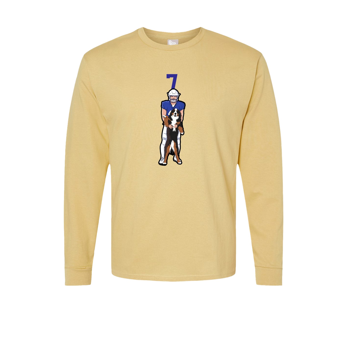 Long Sleeve Tee — Number Top in Vegas Gold
