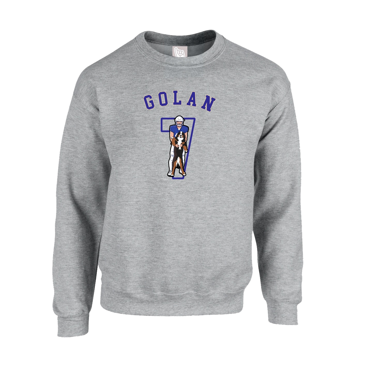 Fleece Crew — Shirsey Arch in Grey