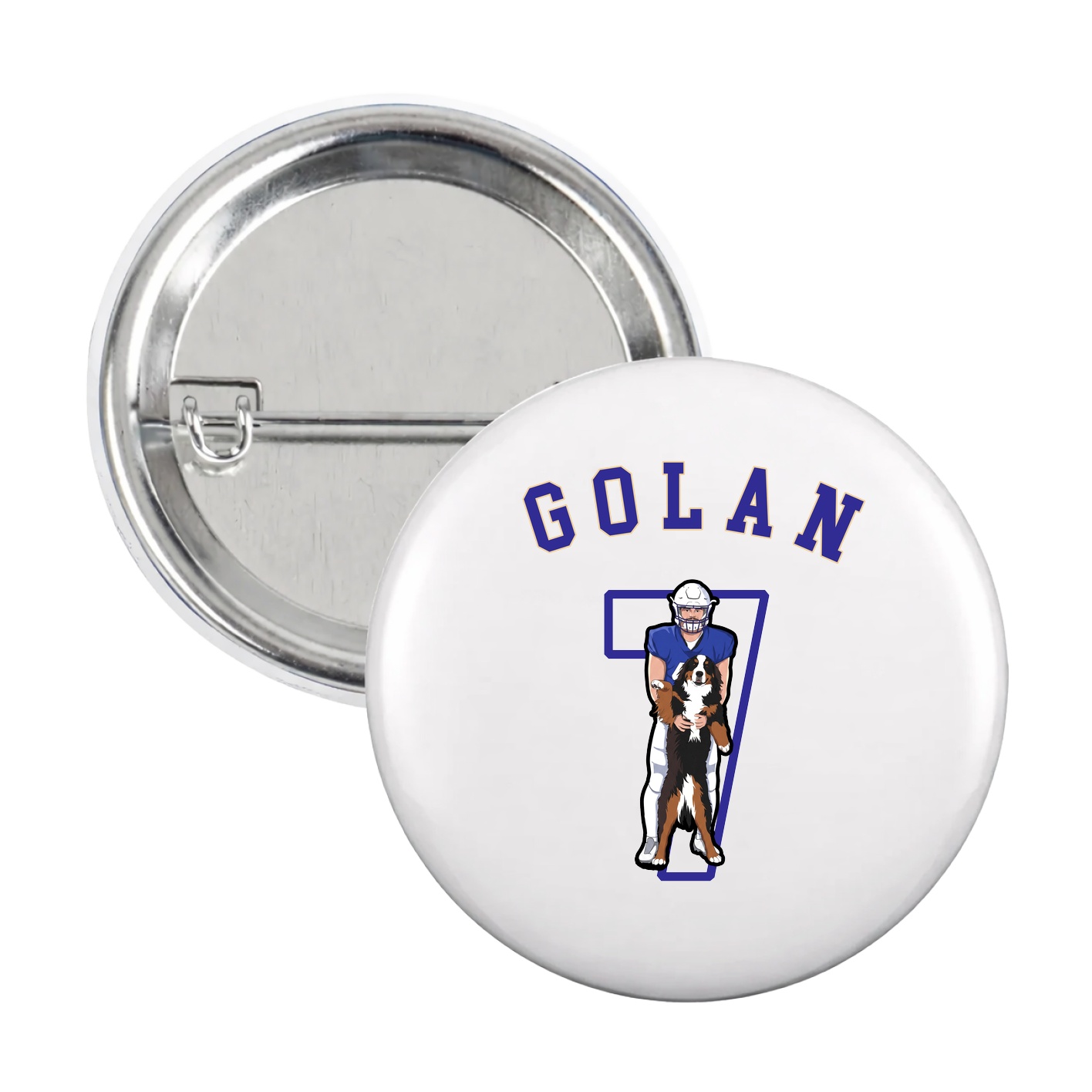 Game Day Button — Shirsey Arch in White