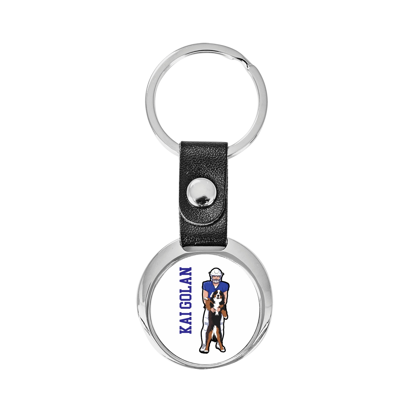 Key Chain — Name Vertical in Classic