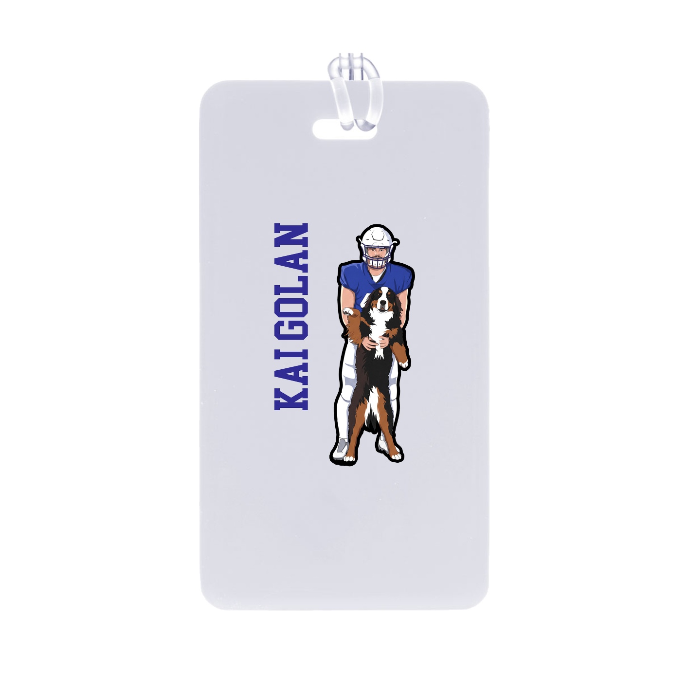 Bag Tag — Name Vertical in Classic