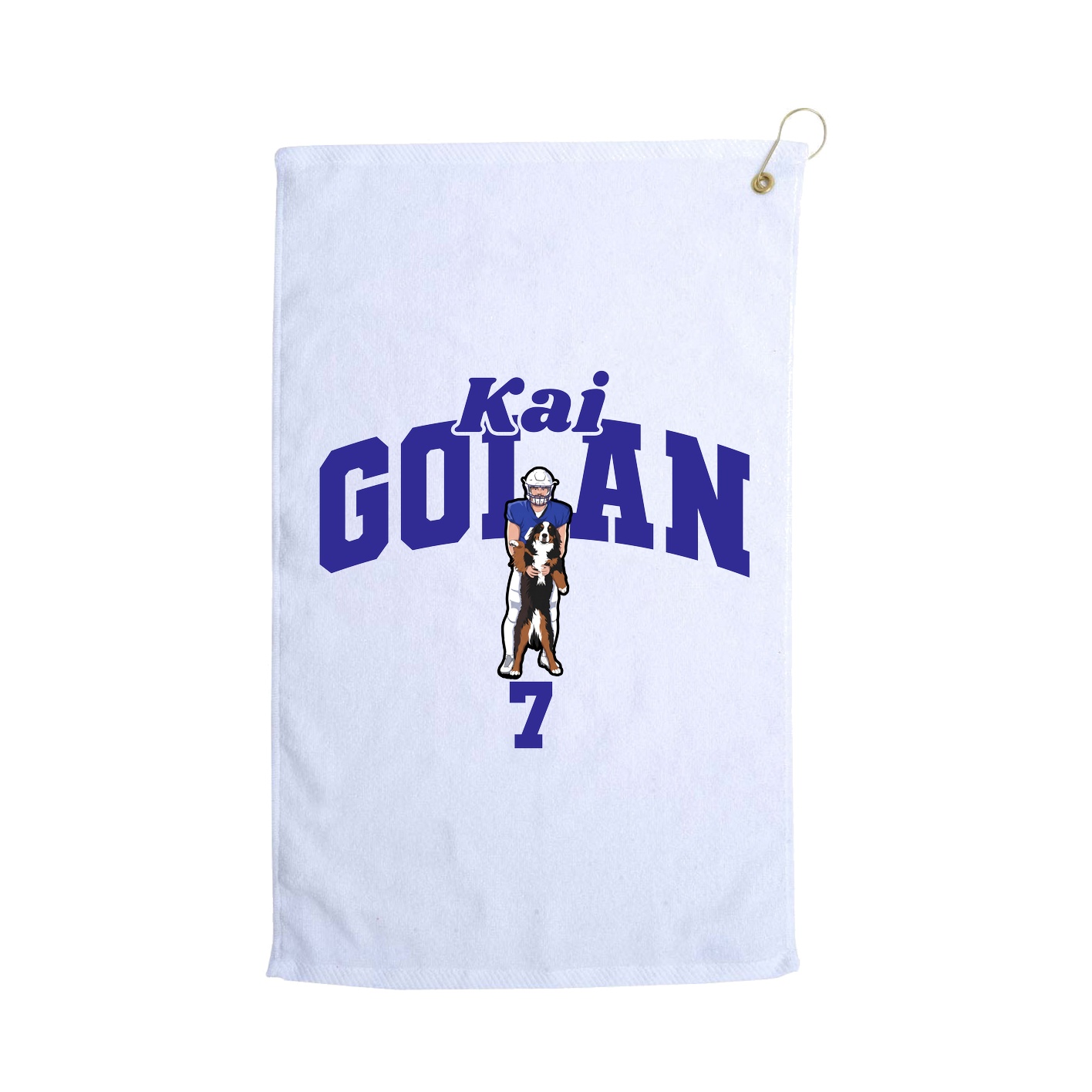 Golf Towel — Signature Arch in White