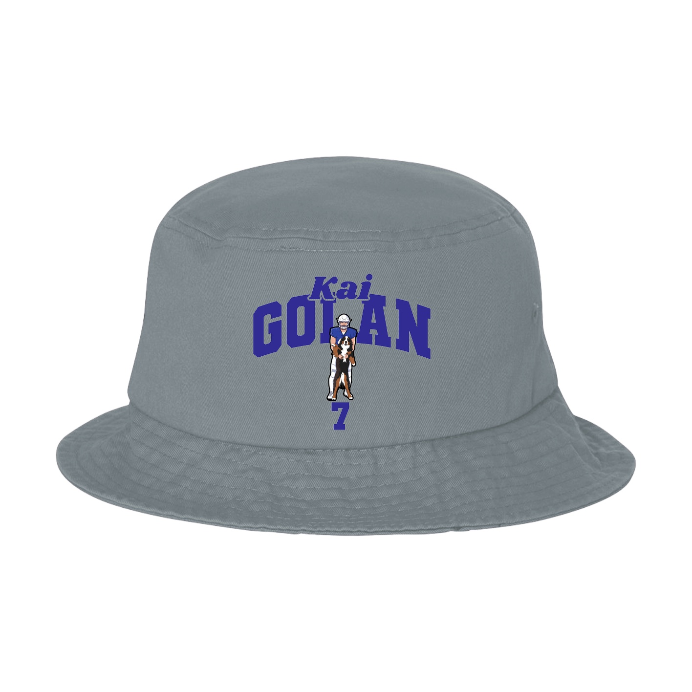 Bucket Cap — Signature Arch in Grey