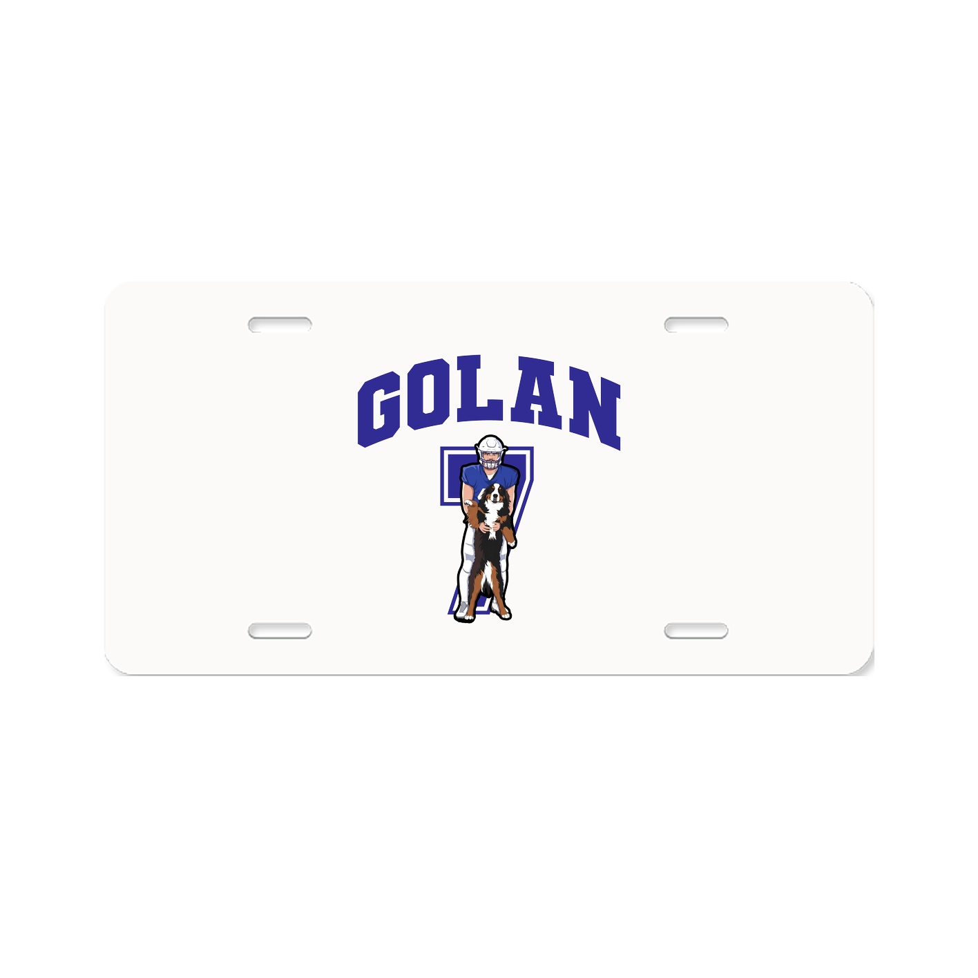 License Plate — Number in Classic